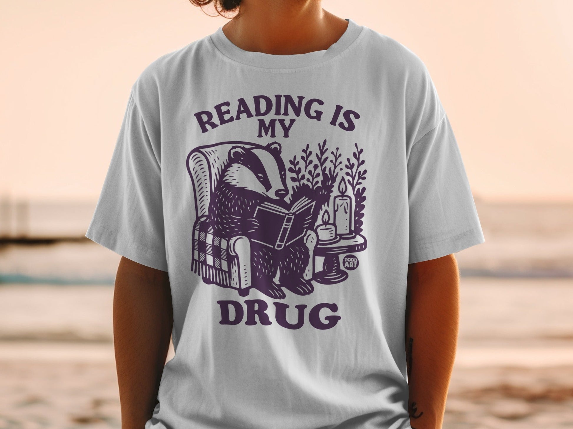 Reading Is My Drug Graphic Tee Shirt