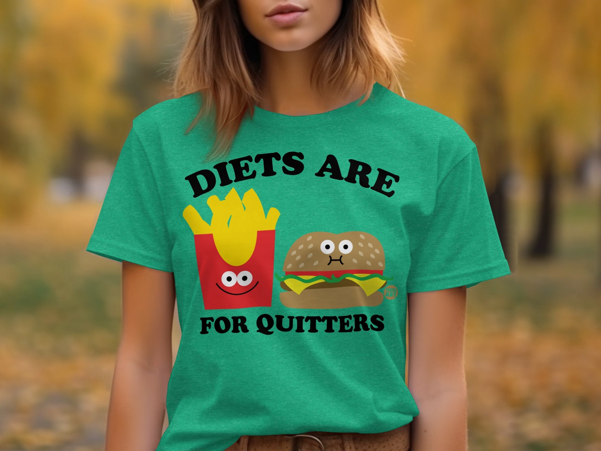 Diets Are For Quitters Funny Fast Food T-shirt