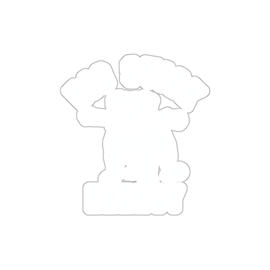 Big Energy High Vibes Positivity Sticker in White