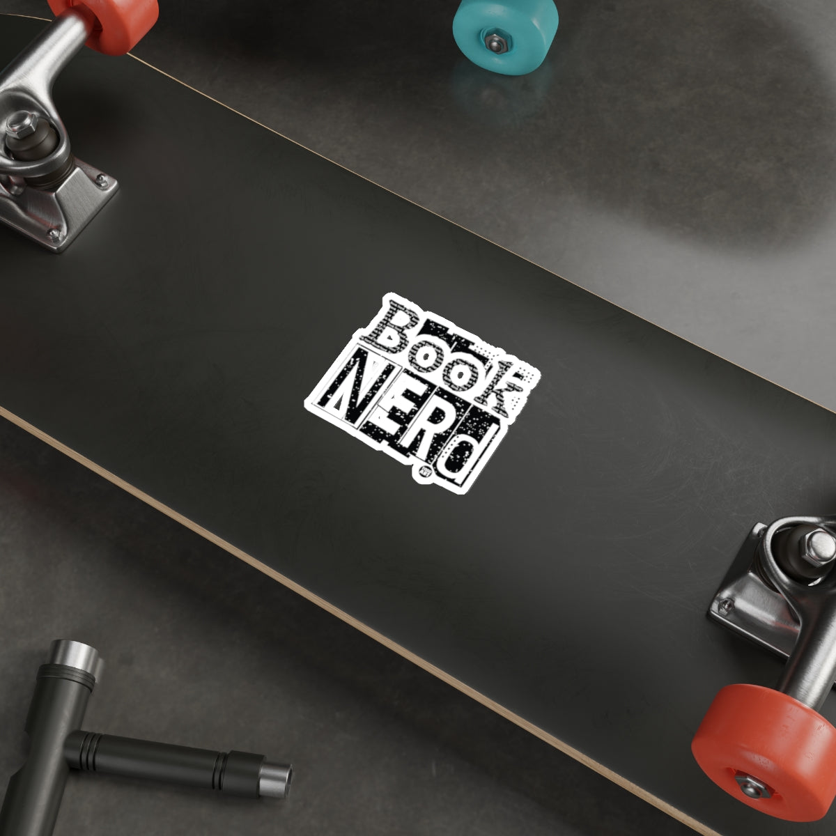 BOOK NERD literary enthusiast graphic sticker 