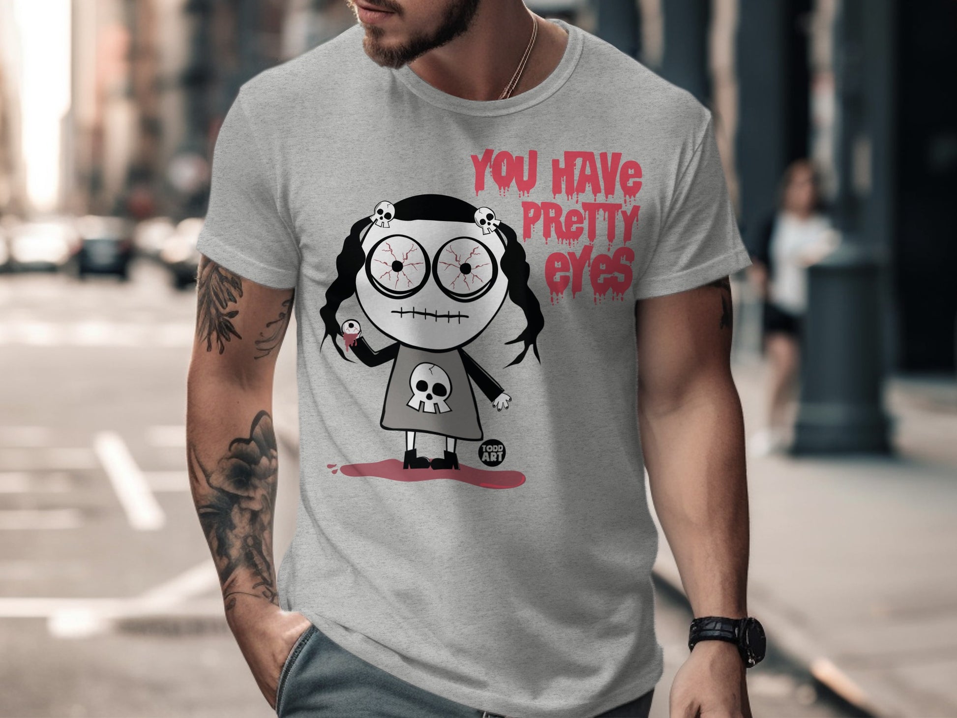 You Have Pretty Eyes Graphic Tee Shirt