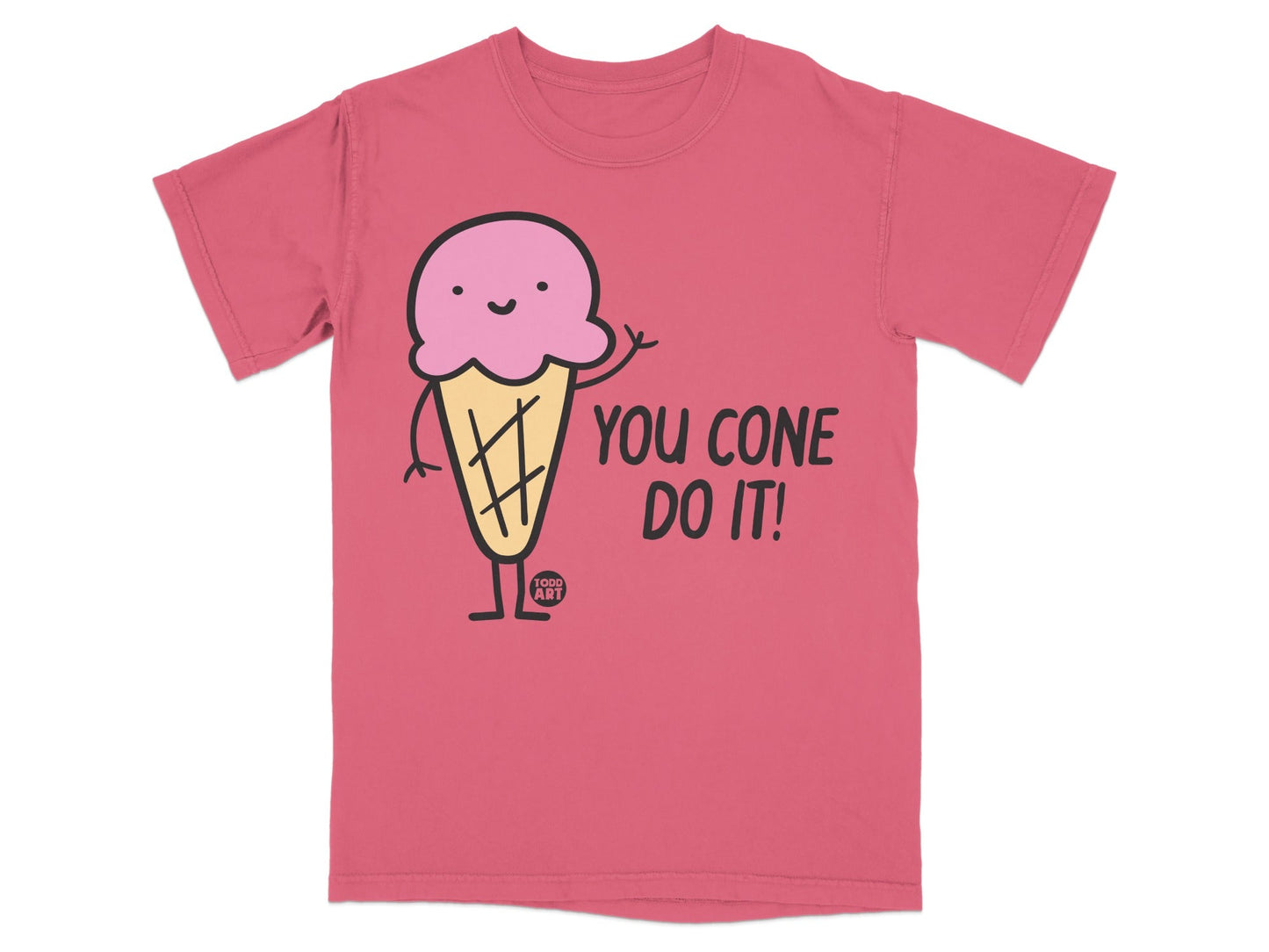 Motivational Ice Cream You Cone Do It! T-shirt Product