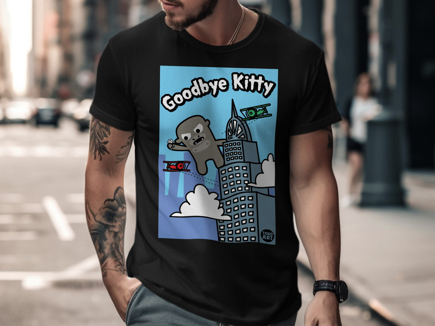 Goodbye Kitty Graphic Tee Statement Fashion