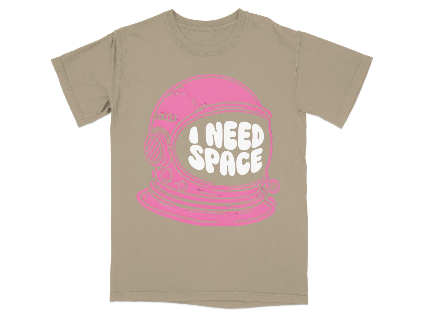 I Need Space Astronaut Helmet Graphic T-shirt