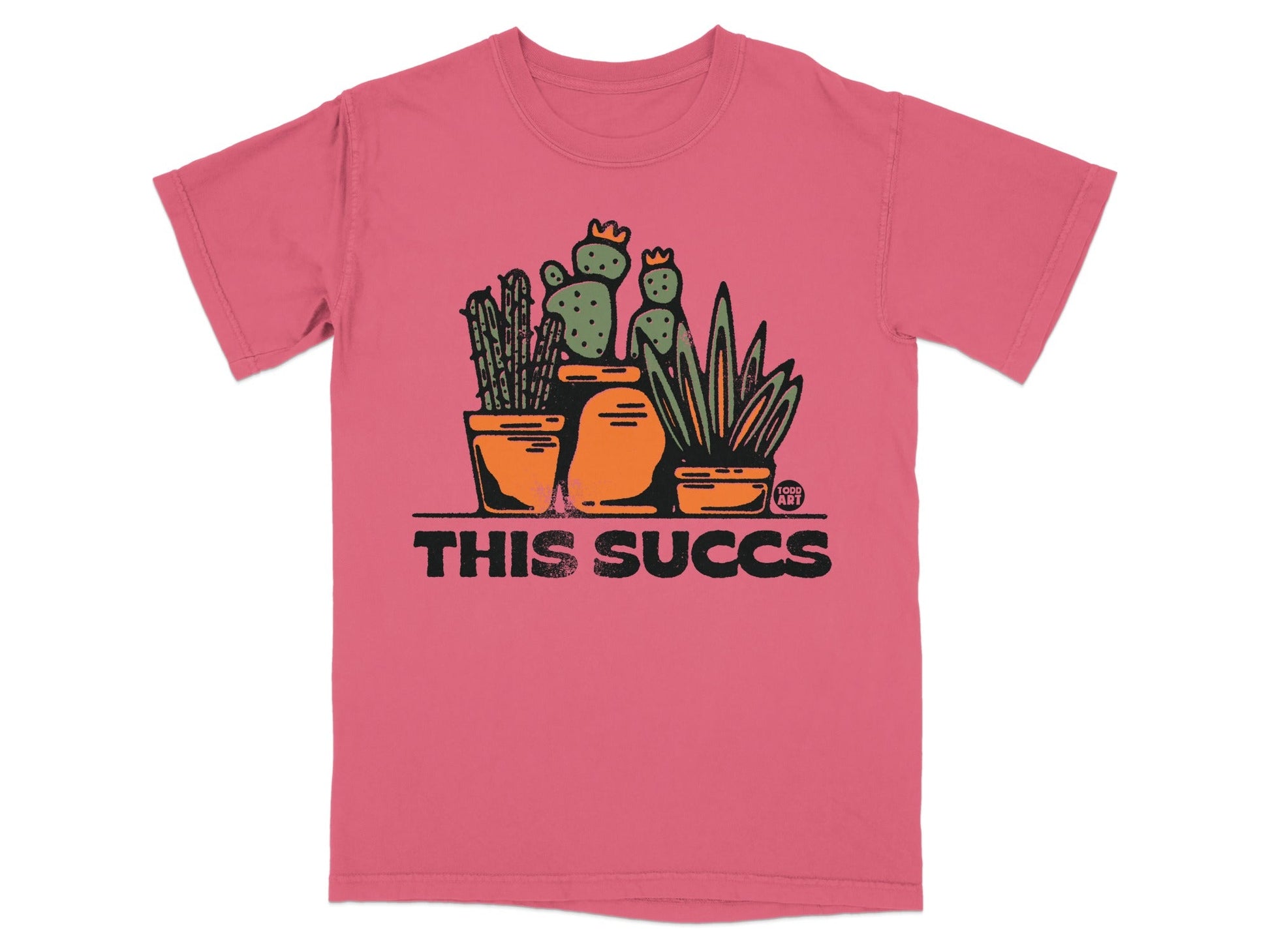 This Succs Cactus Graphic Design T-Shirt