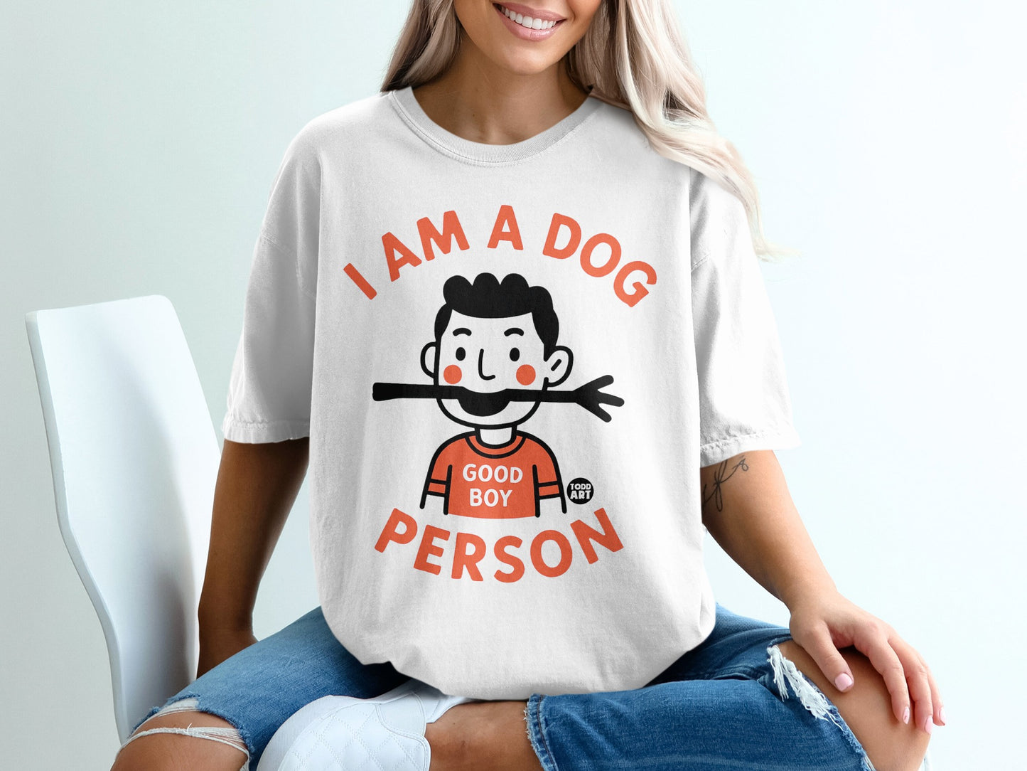 I Am A Dog Person Good Boy Graphic Shirt product