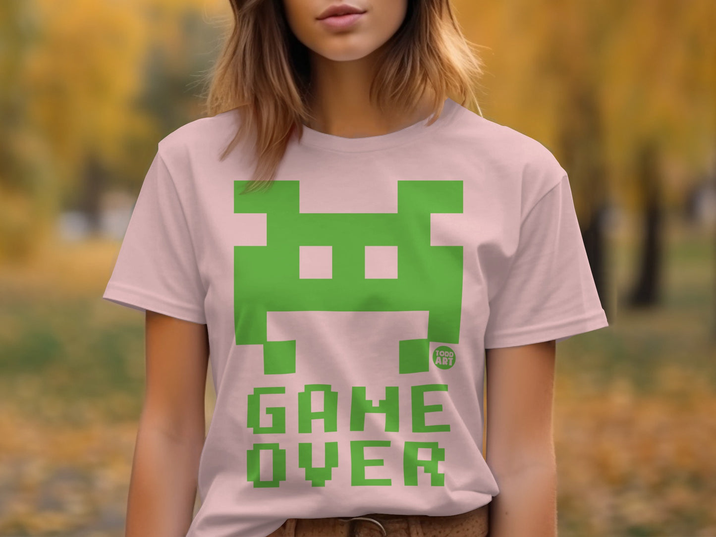Retro Game Over Graphic T-Shirt Pixel Art Design