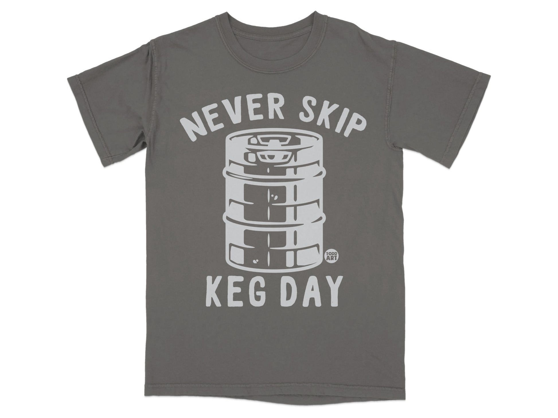 Never Skip Keg Day Graphic T-shirt Shirt Product