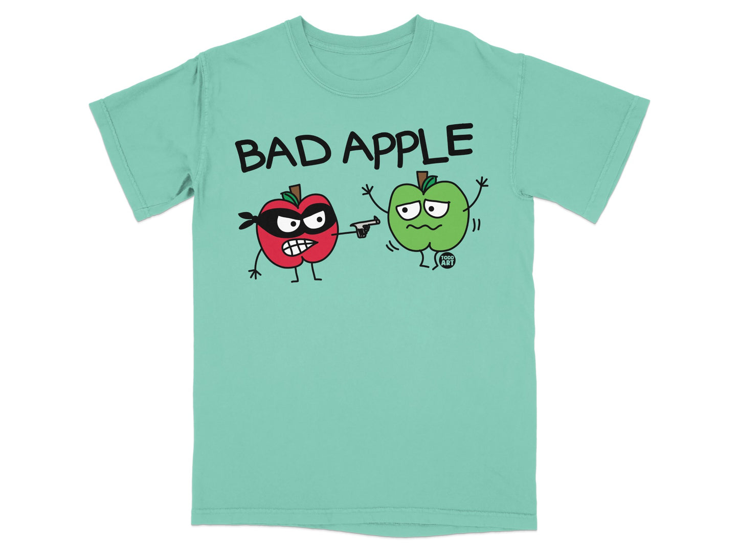 BAD APPLE Funny Cartoon Apples Design T-Shirt product type