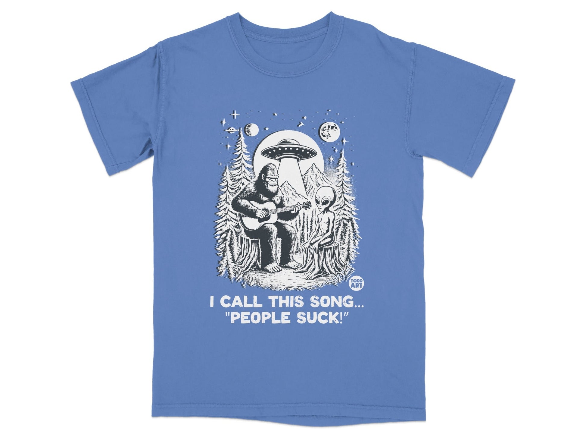 I Call This Song People Suck Bigfoot Alien T-Shirt