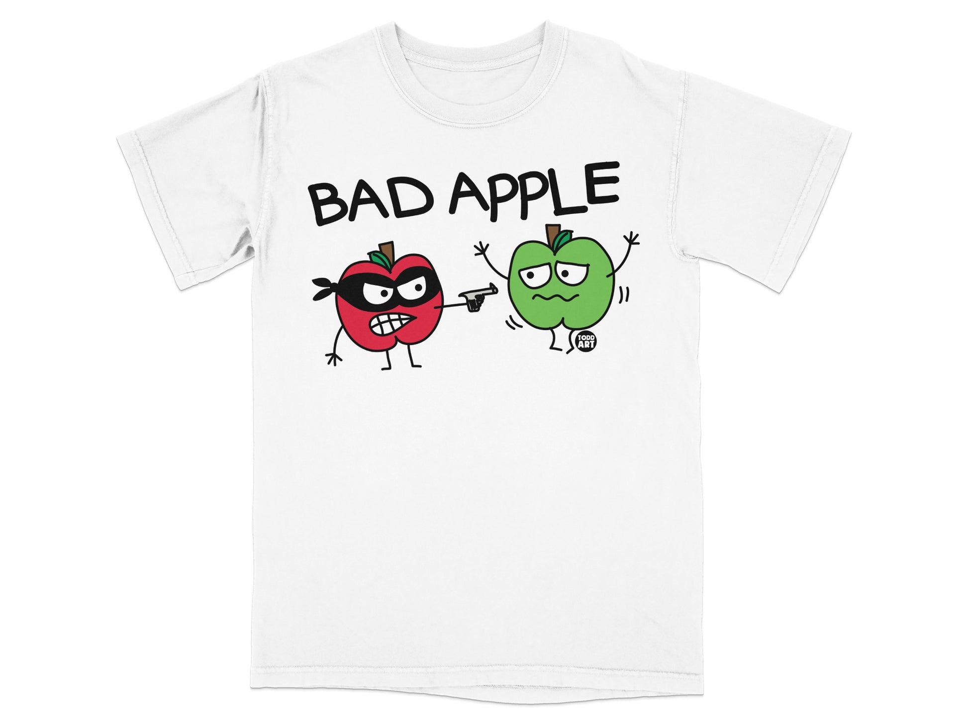 Bad Apple Cartoon Graphic Funny Apples product type