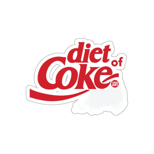 Diet of Coke in Todd Art style Design Funny sticker
