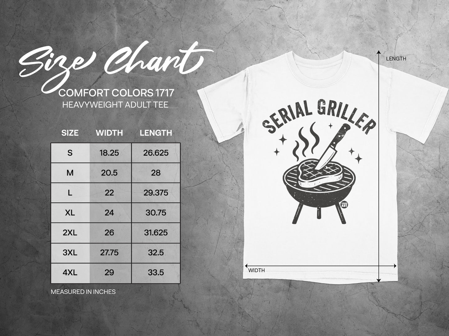 Comfort Colors 1717 Serial Griller Adult Tee product type