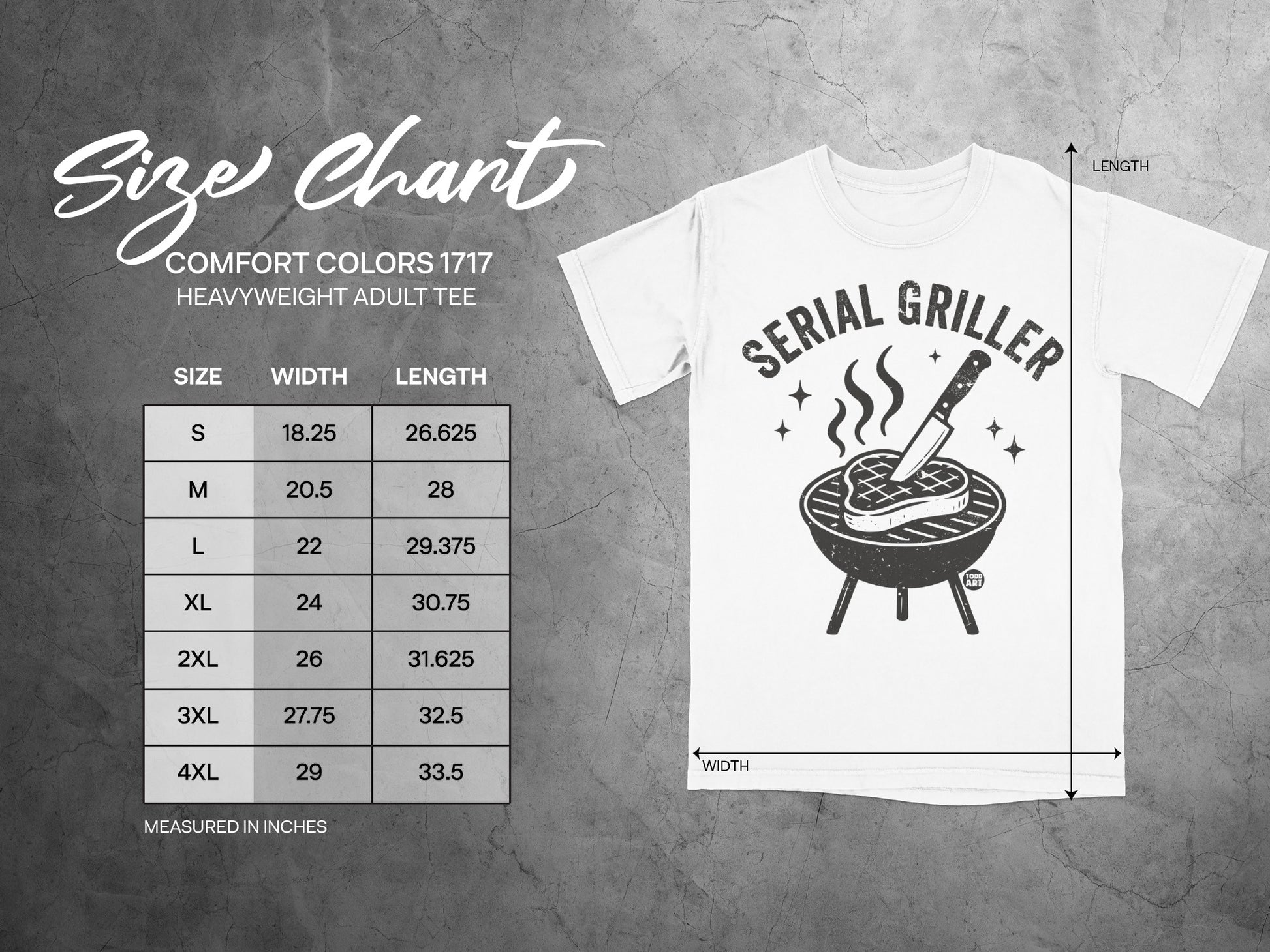 Comfort Colors 1717 Serial Griller Adult Tee product type