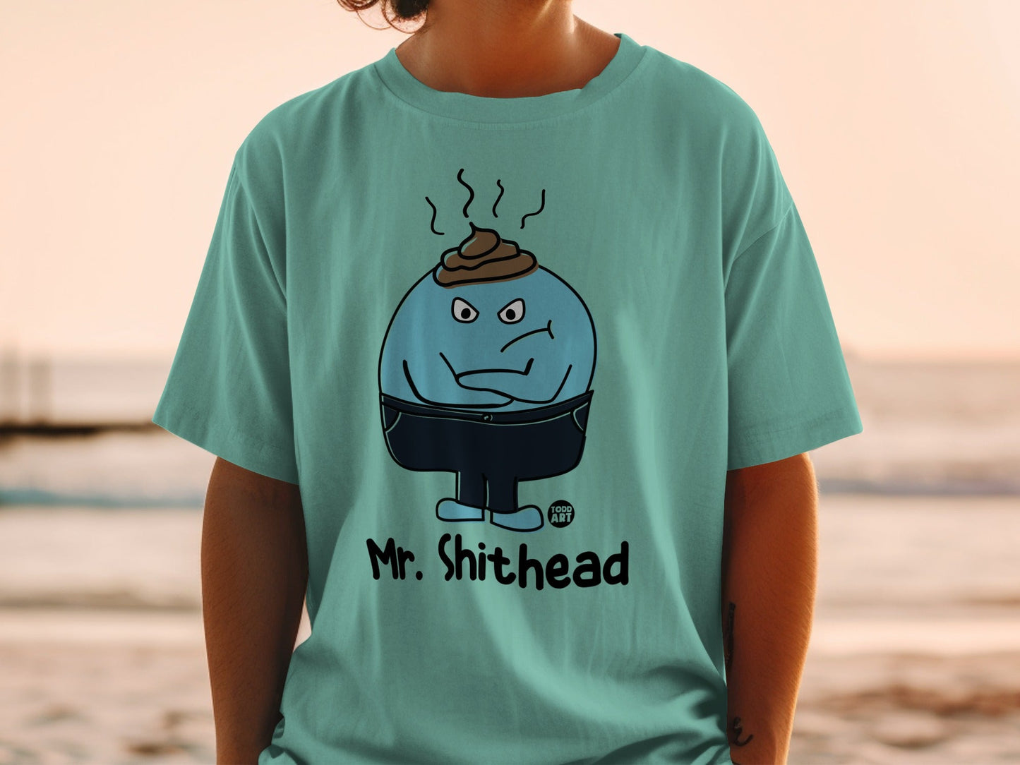 Mr. Shithead Unique Graphic Humorous Casual T-Shirt