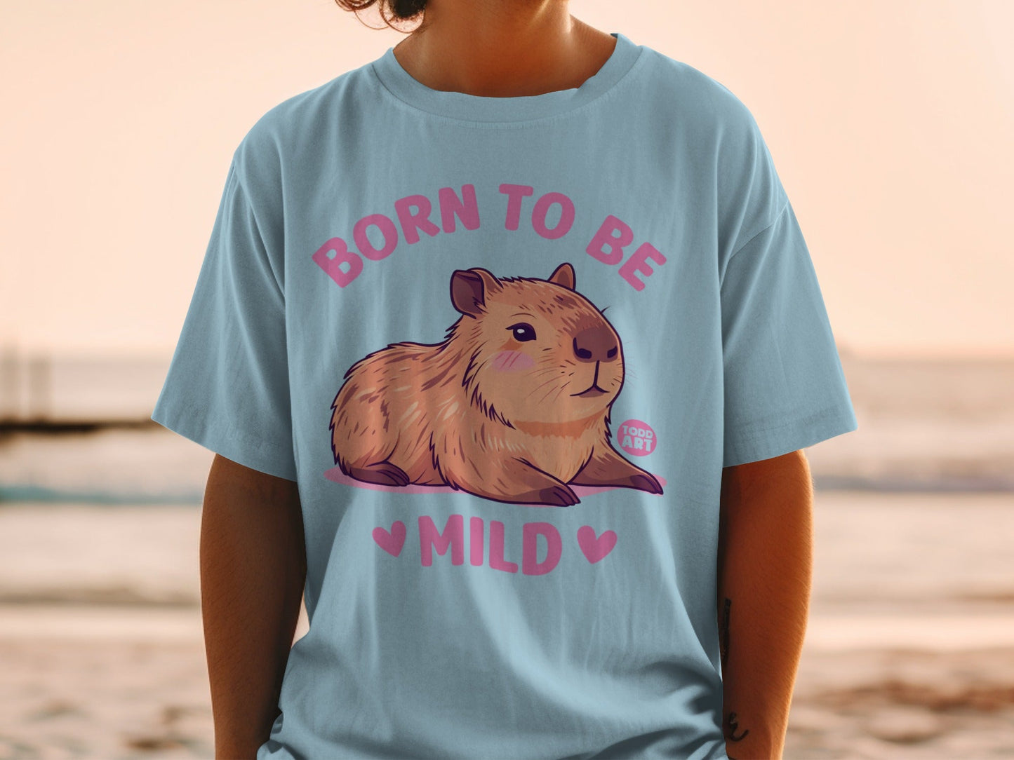 Born To Be Mild Capybara Graphic Unisex T-Shirt