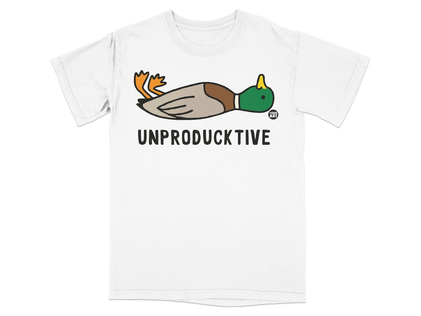 Unproductive Bird Funny Graphic T-Shirt Unisex Tee