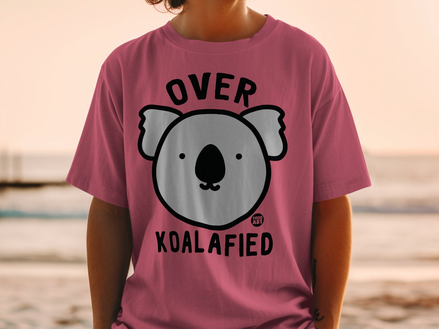 Over Koalafied Cute Koala Graphic T-Shirt