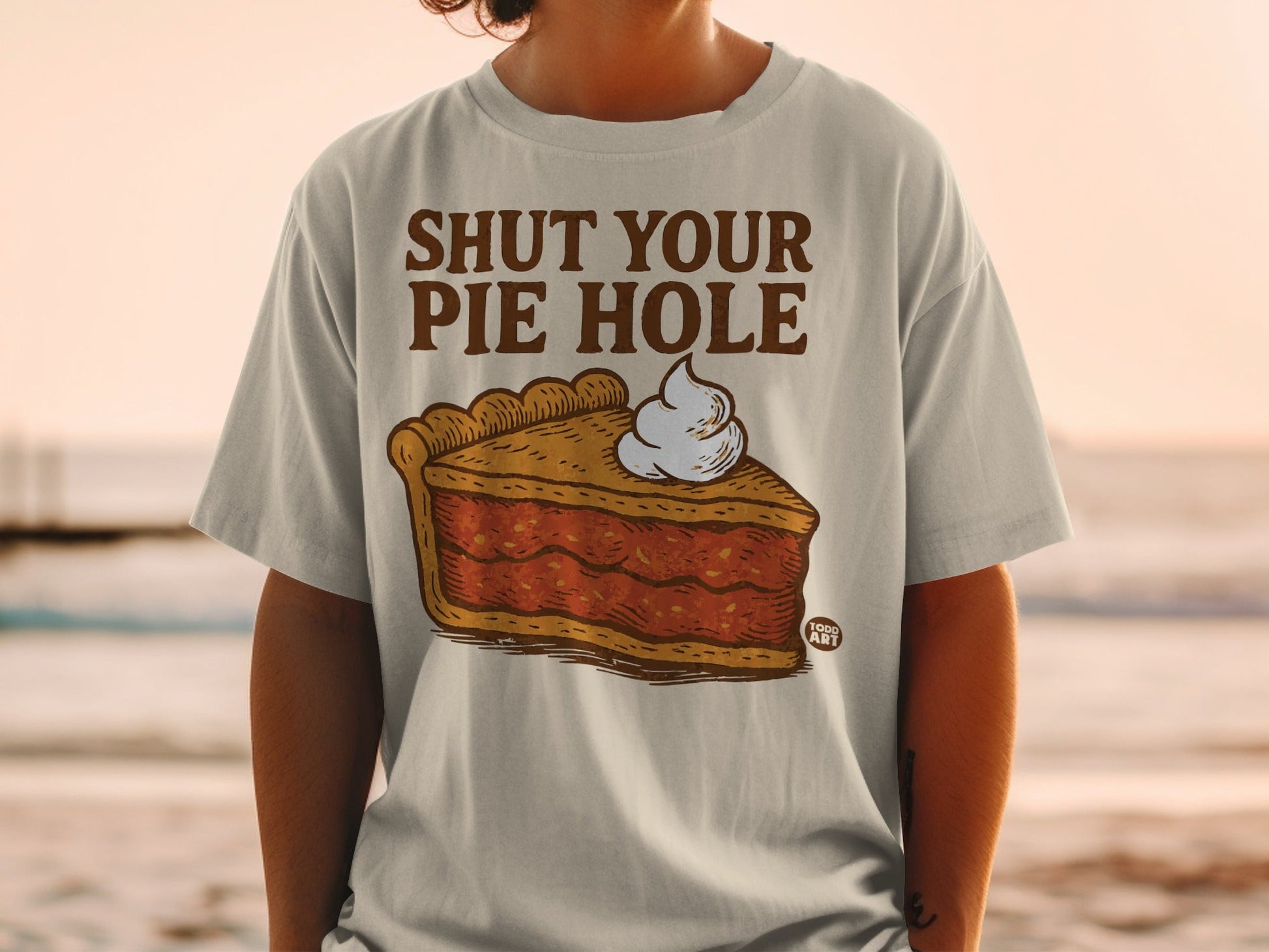 Shut Your Pie Hole Graphic Tee for Casual Wear