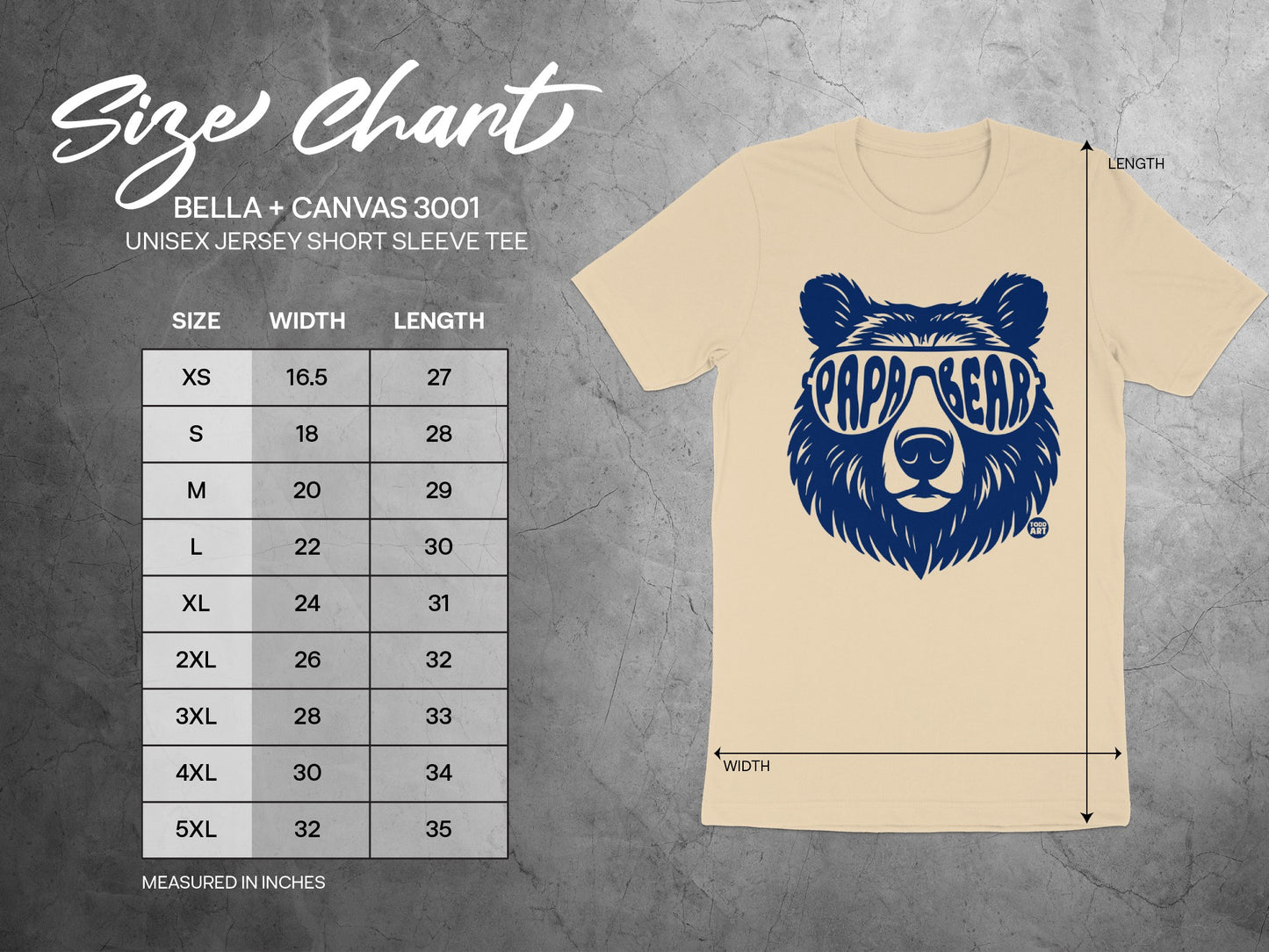 Papa Bear Unisex Jersey Short Sleeve Tee