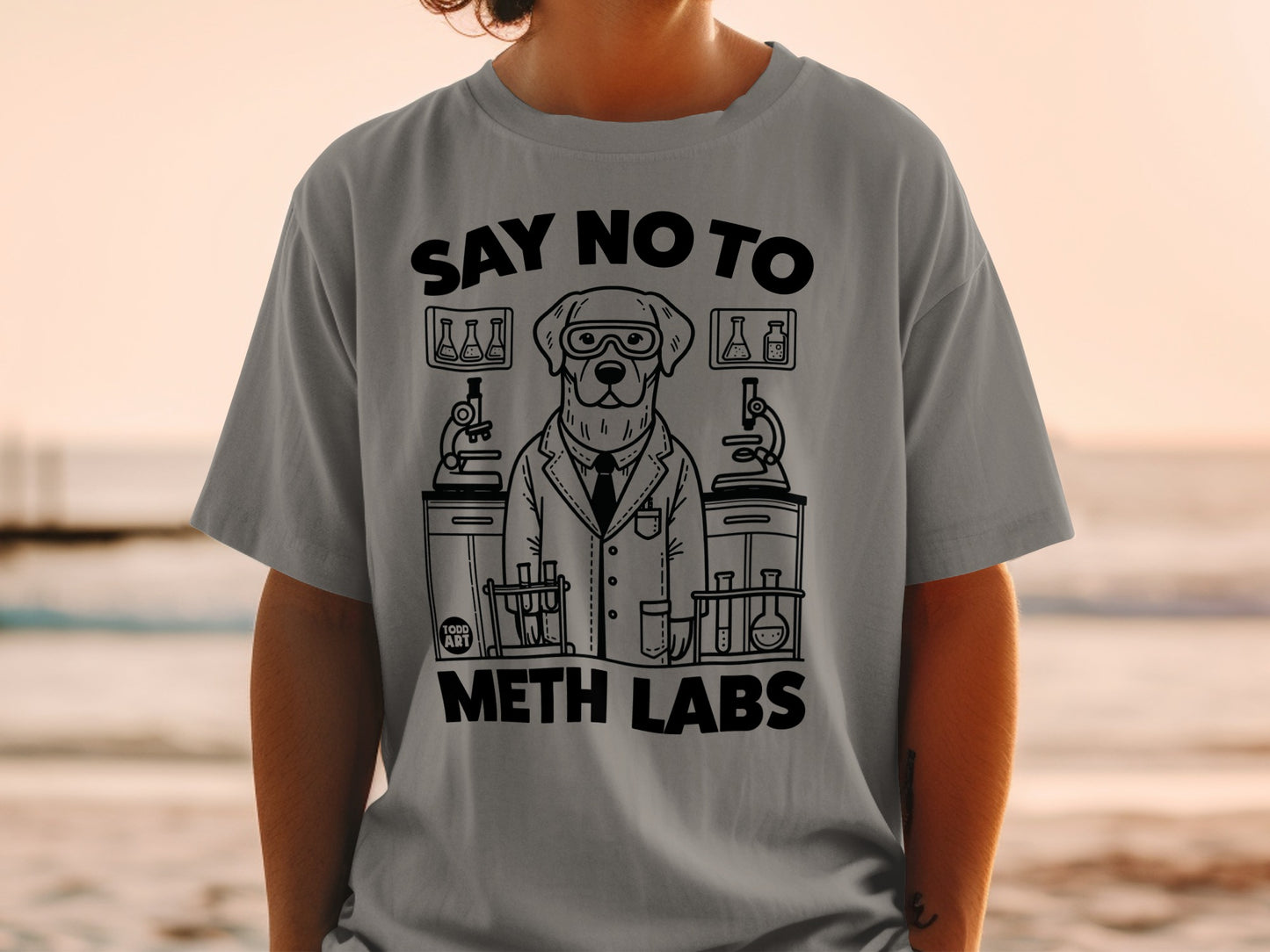 Say No To Meth Labs Funny Chemistry Lab T-Shirt