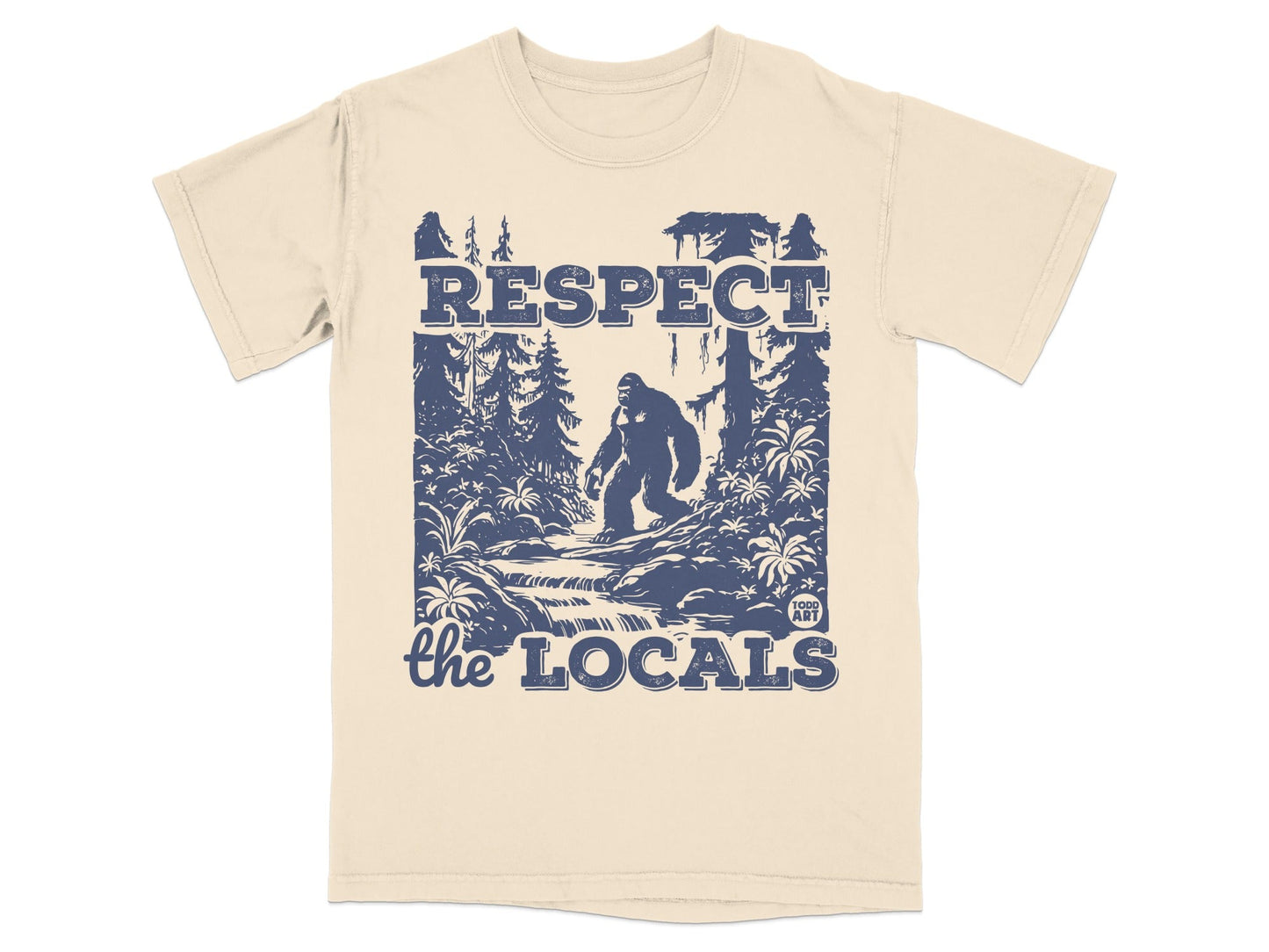 Respect the Locals Bigfoot Graphic T-Shirt