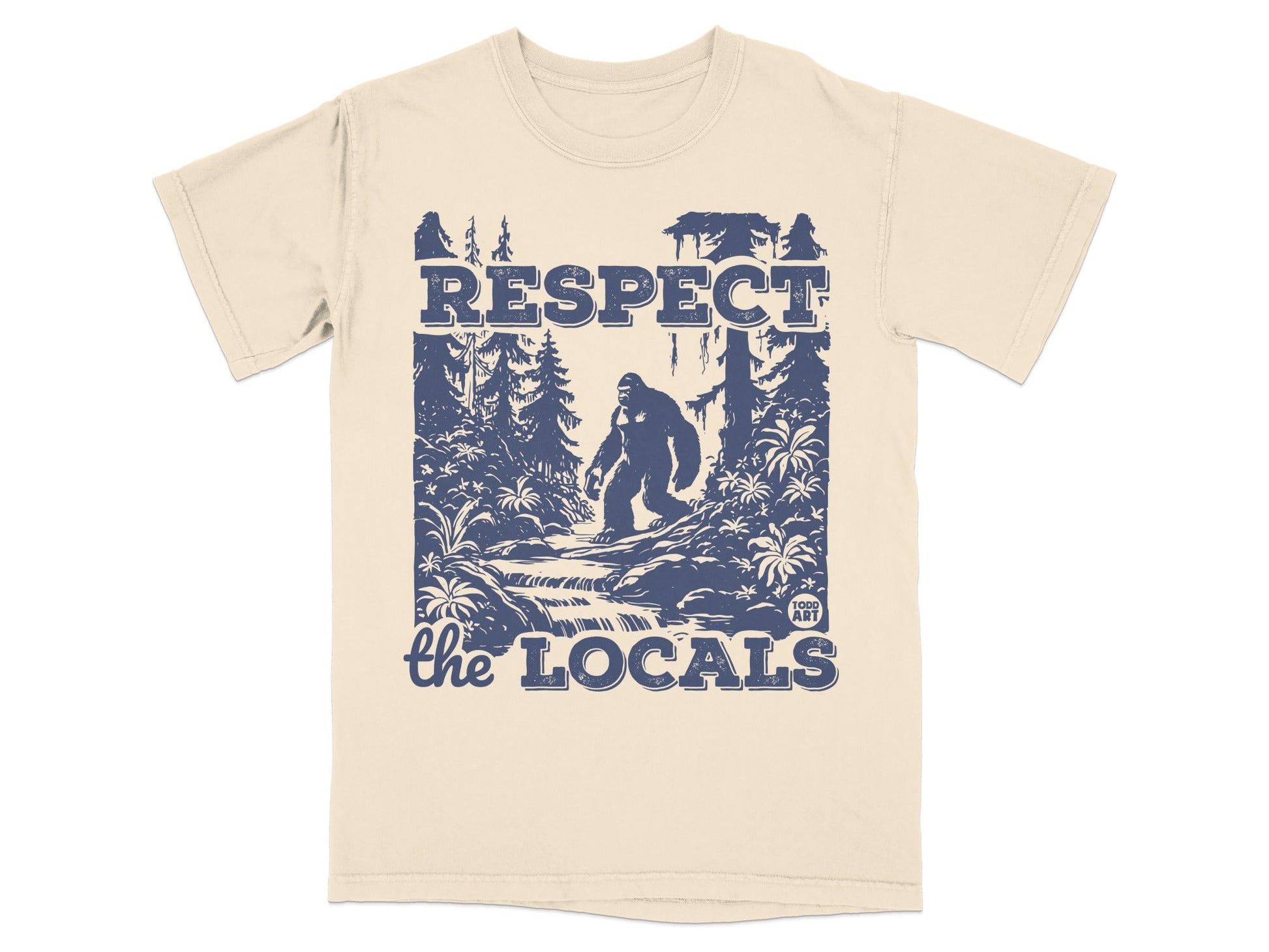 Respect the Locals Bigfoot Graphic T-Shirt