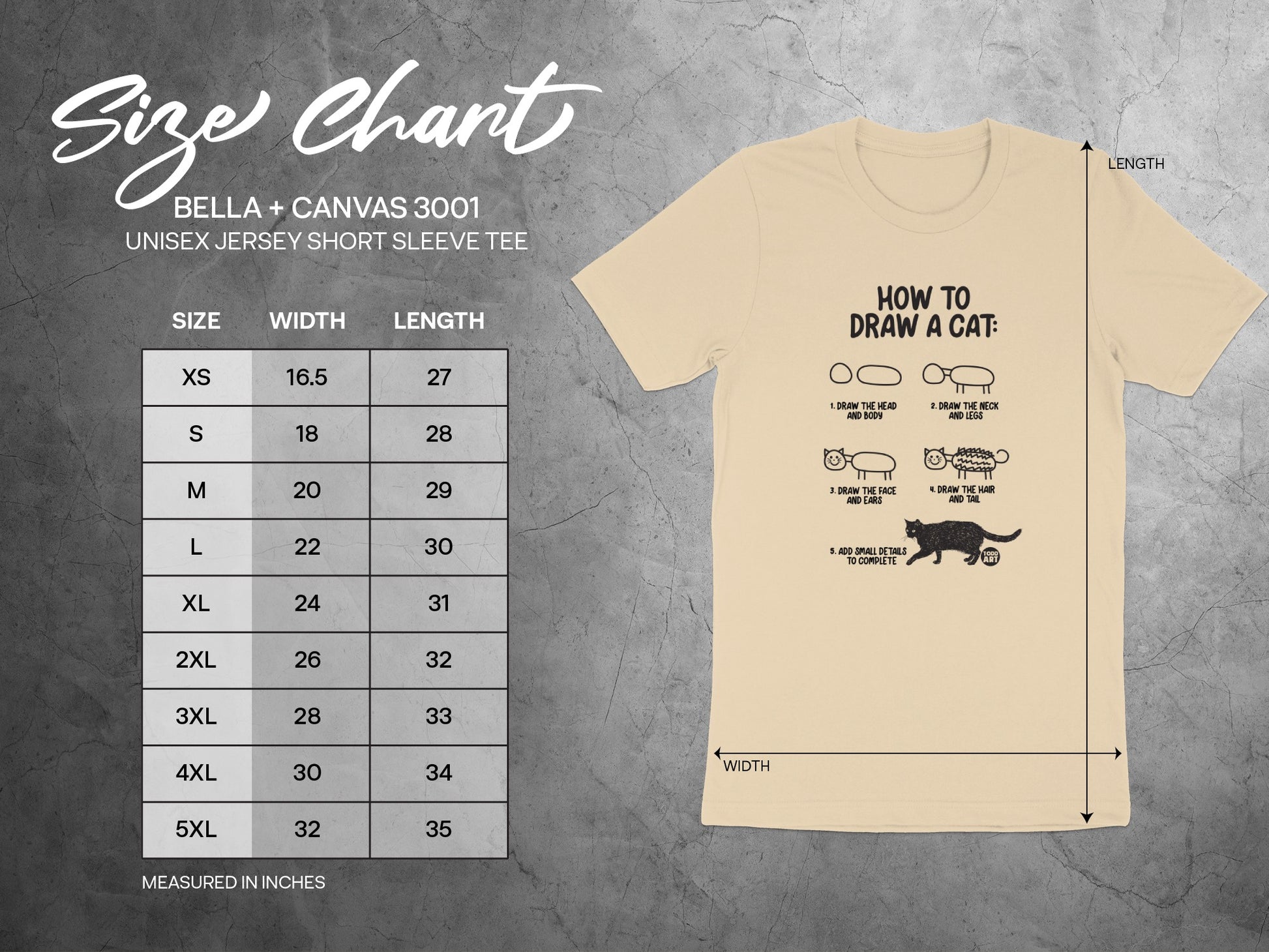 How to Draw a Cat Graphic Unisex Short Sleeve Tee product