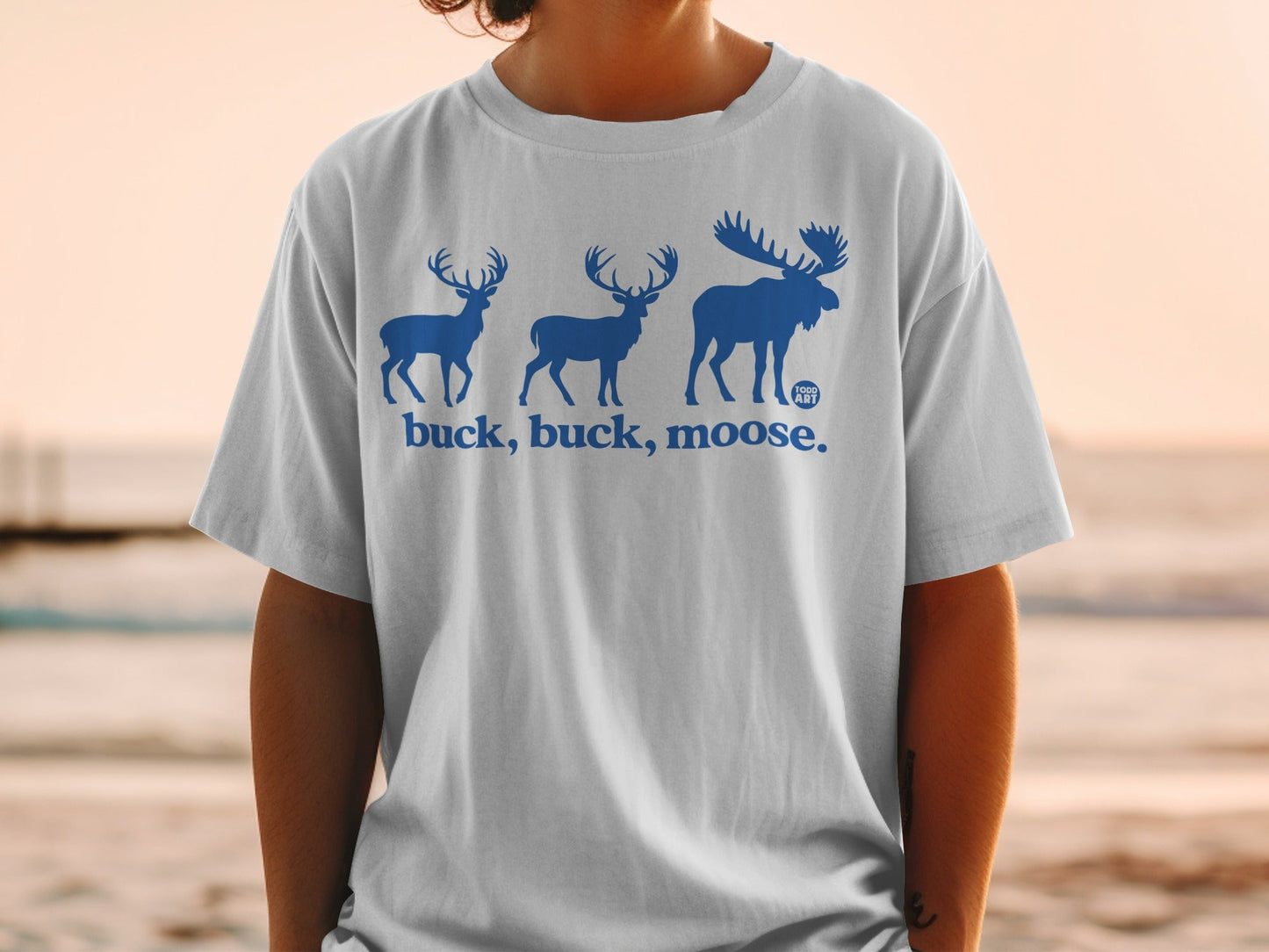 Buck Buck Moose Funny Animal Graphic Design Shirt