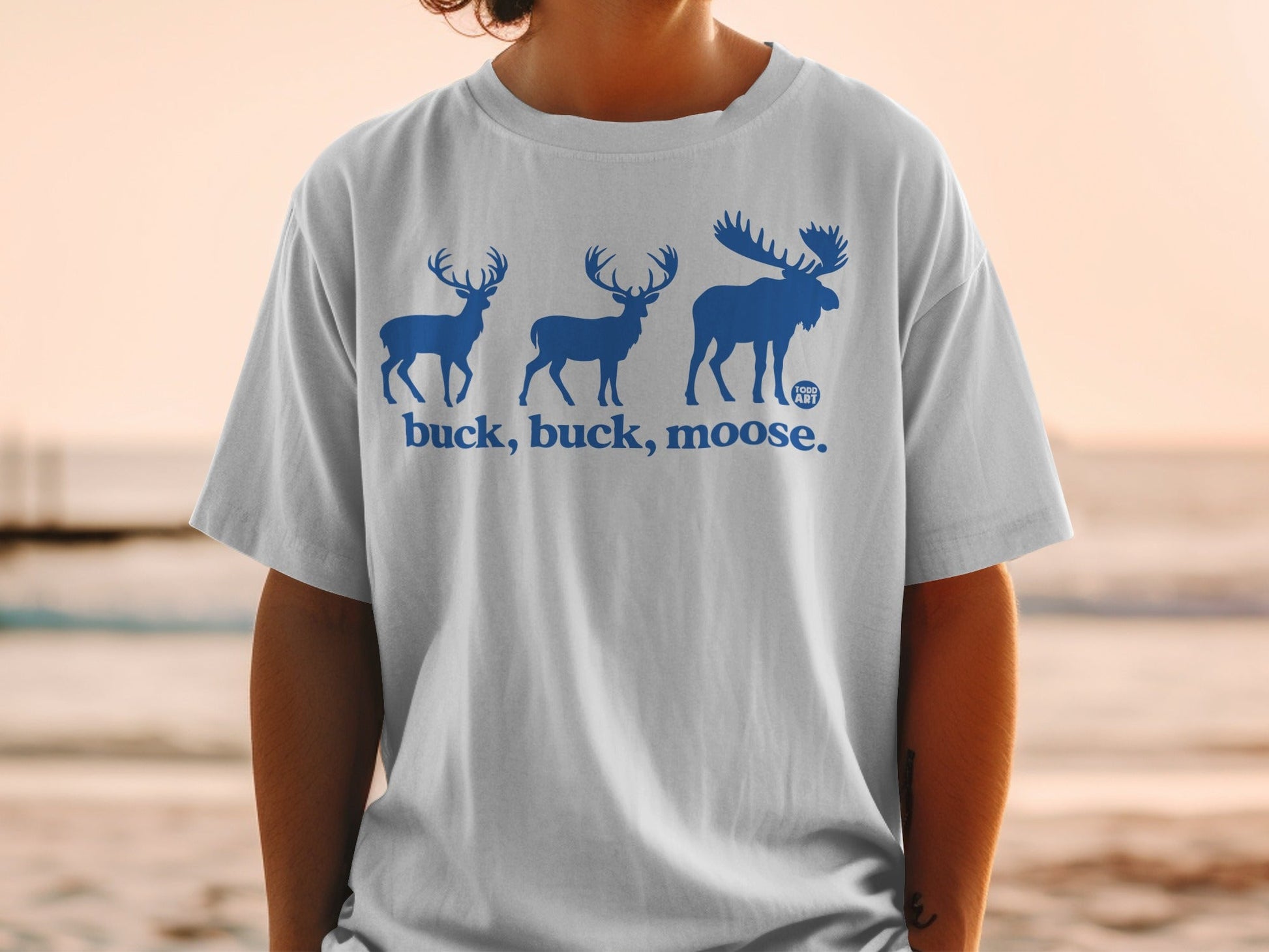 Buck Buck Moose Funny Animal Graphic Design Shirt