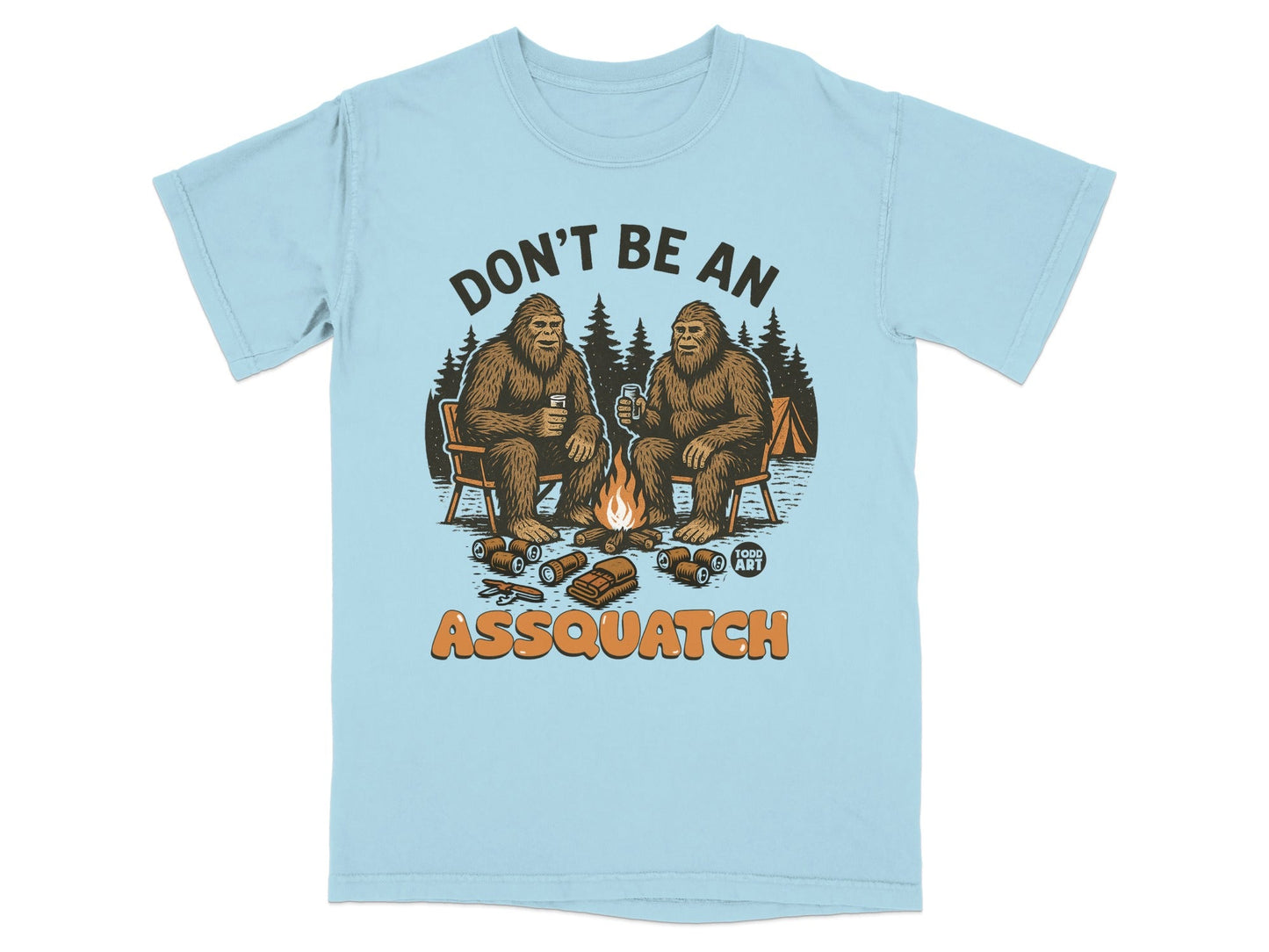 Don't Be An Assquatch Funny Bigfoot Graphic T-shirt