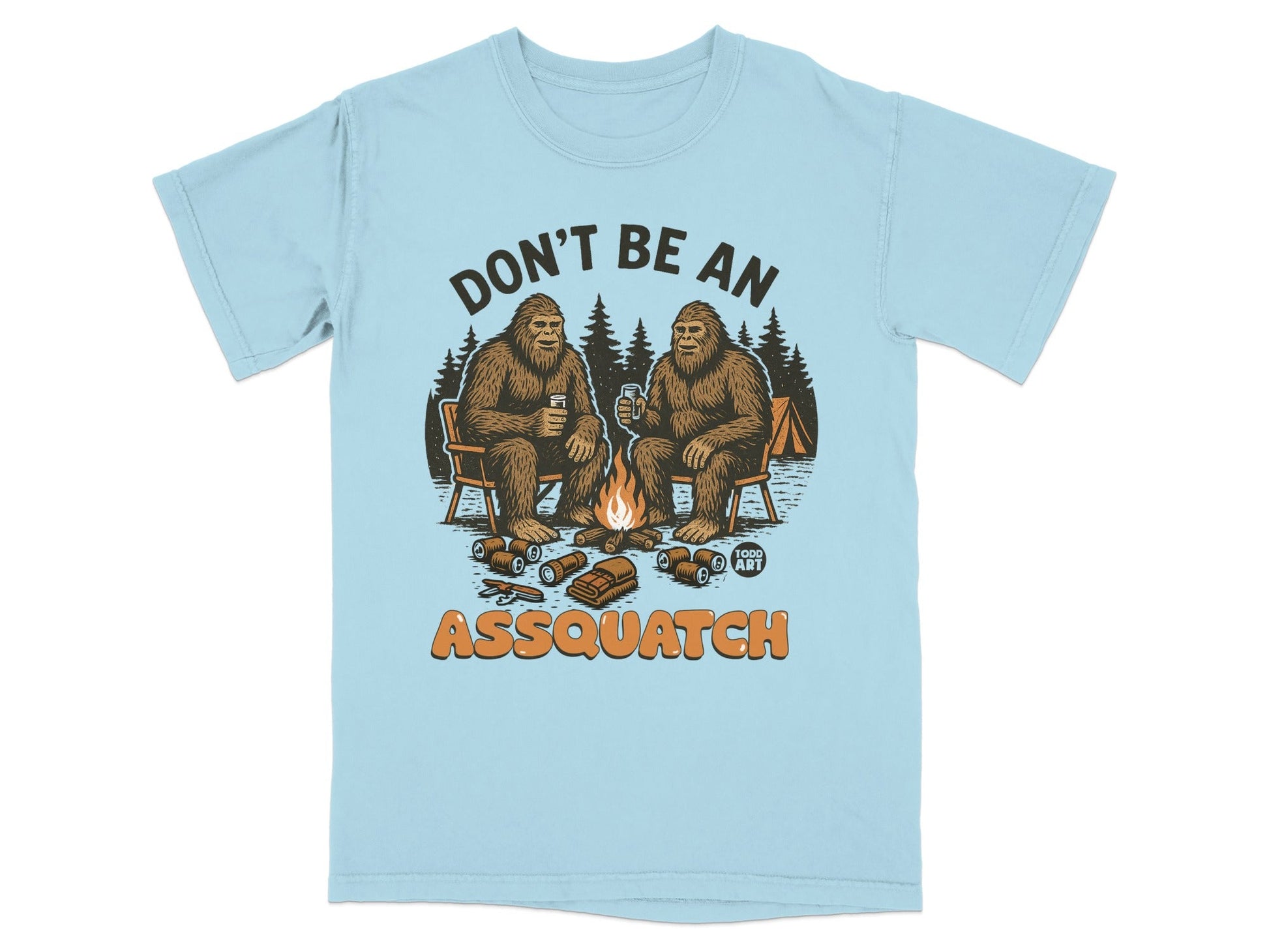 Don't Be An Assquatch Funny Bigfoot Graphic T-shirt