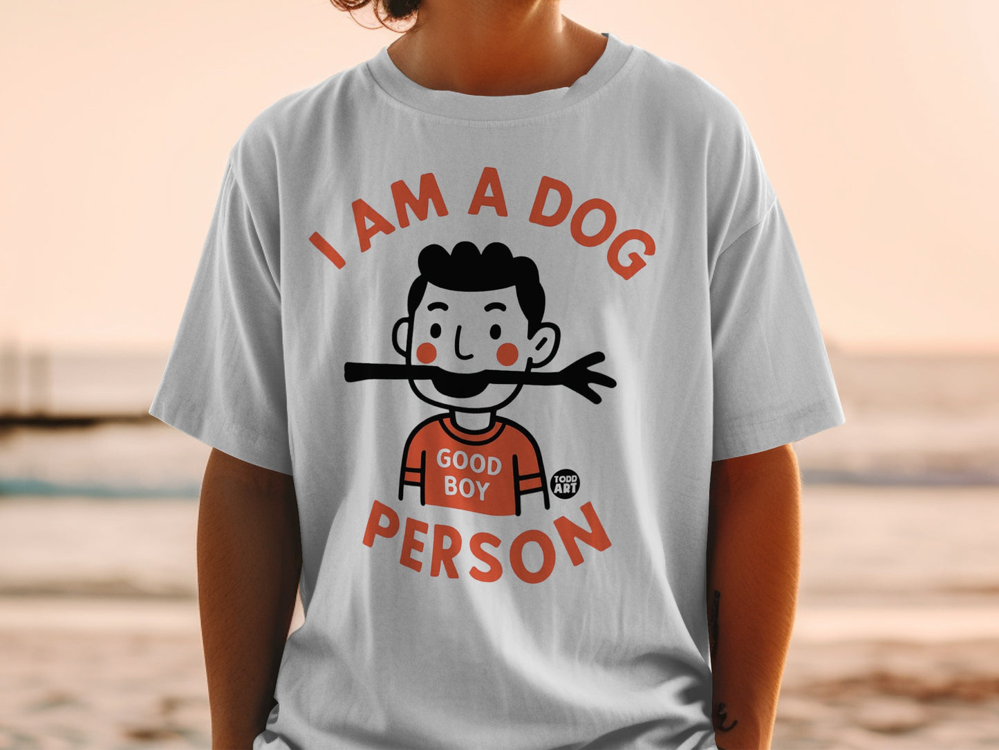 I Am A Dog Person Good Boy Fun T-Shirt For Dog Lovers