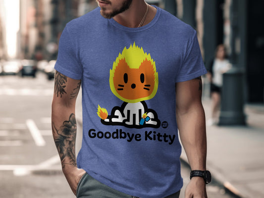 Goodbye Kitty Graphic T-shirt for Casual Wear