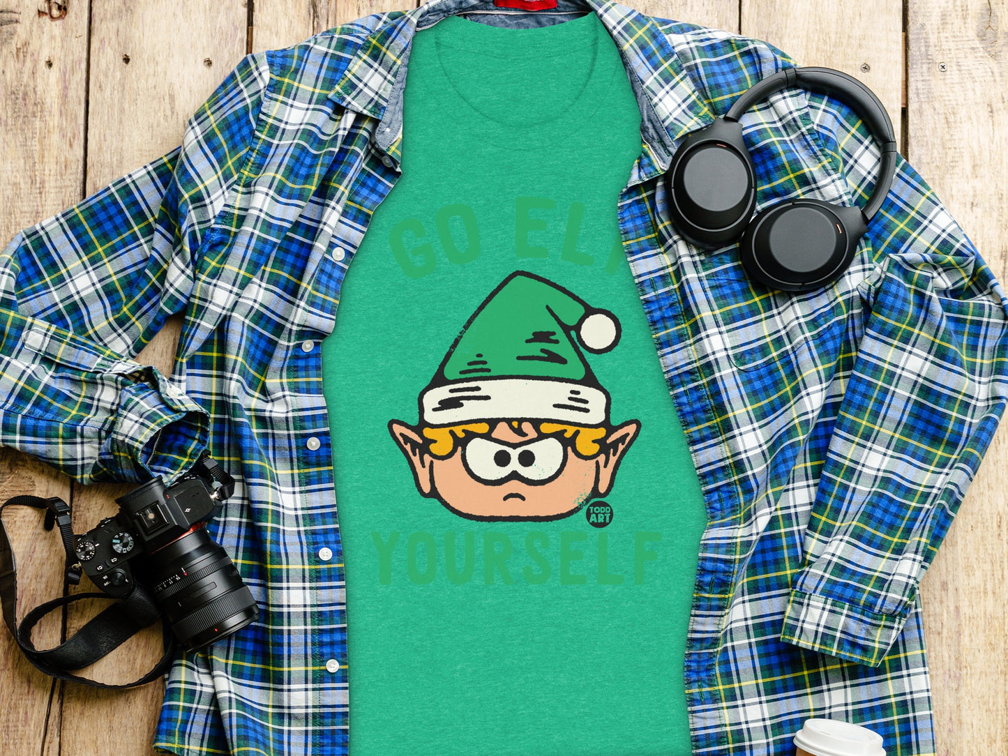 Funny Go Elf Yourself Graphic Tee product type