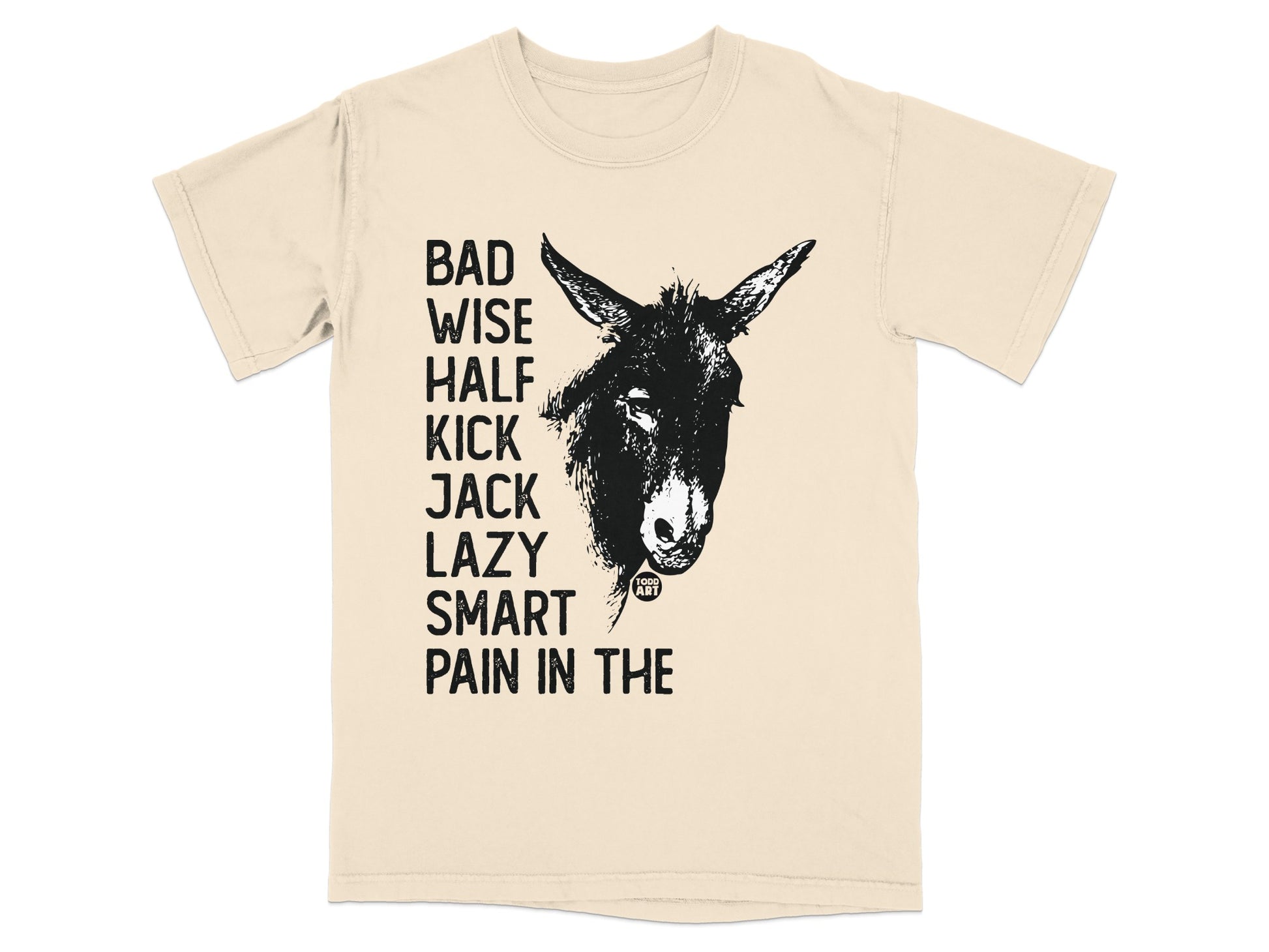 Funny Donkey Graphic Bad Wise Lazy Smart T-Shirt