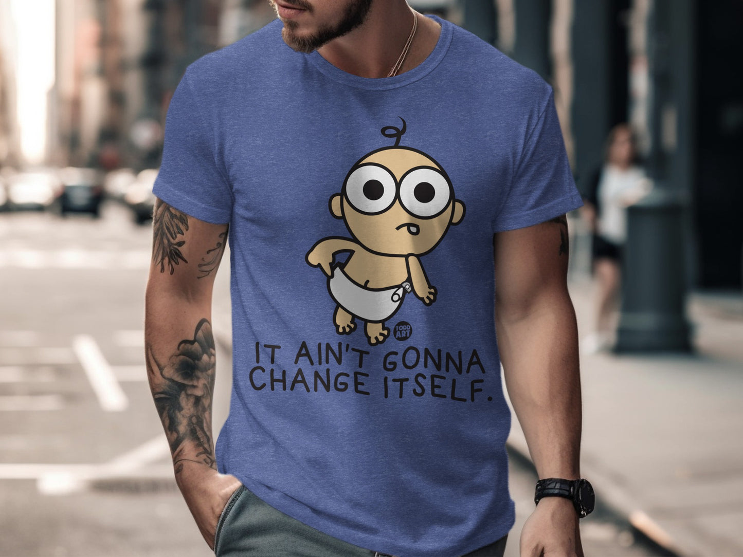 Funny Baby Graphic Tee It Ain't Gonna Change Itself Shirt