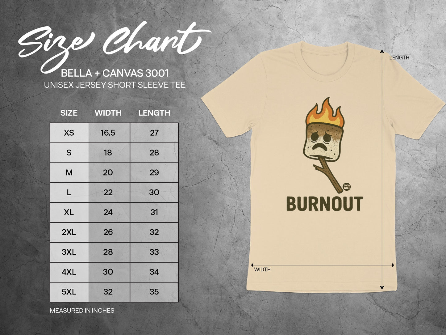 Burnout Graphic Unisex Jersey Short Sleeve Tee