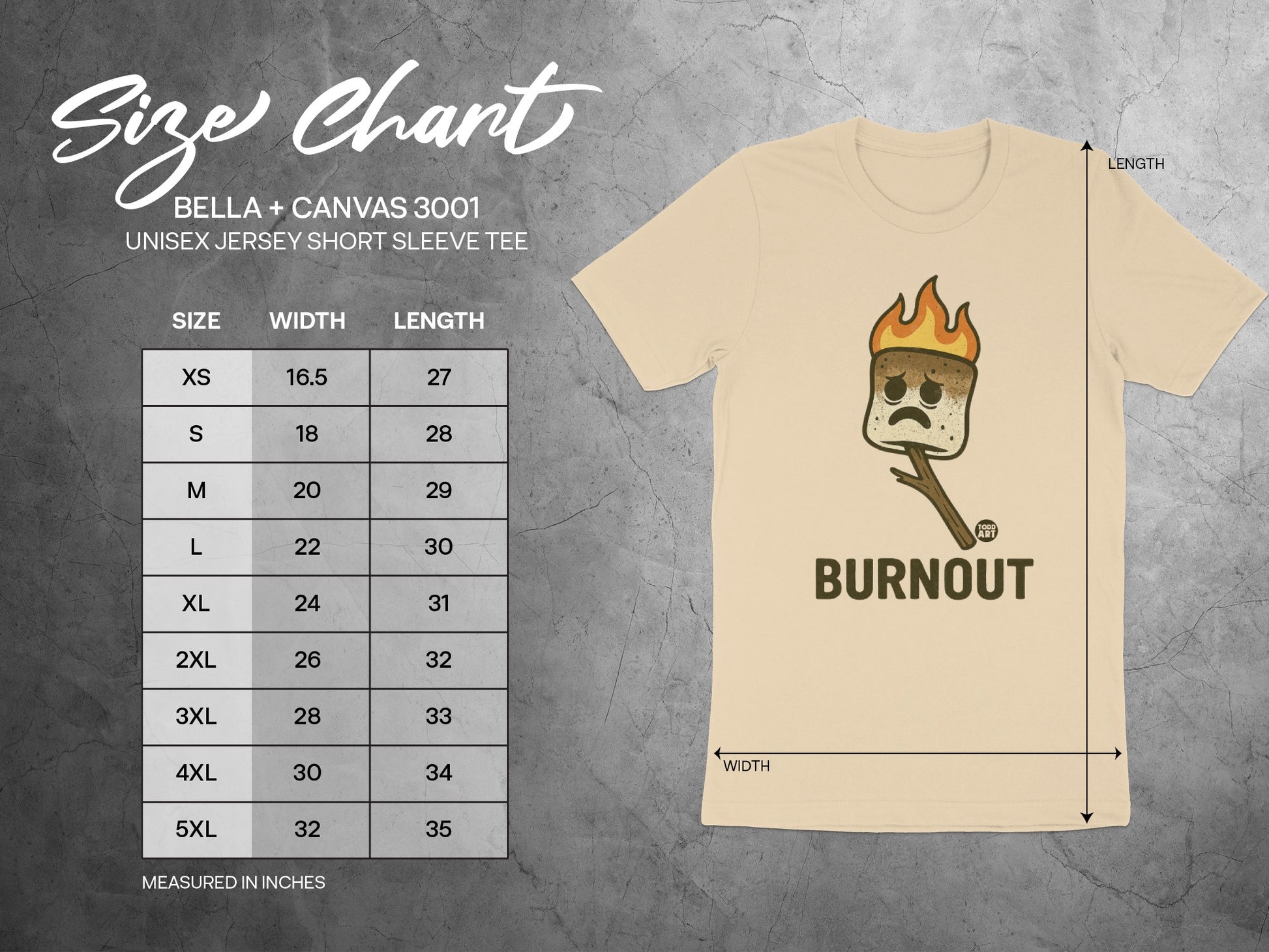 Burnout Graphic Unisex Jersey Short Sleeve Tee