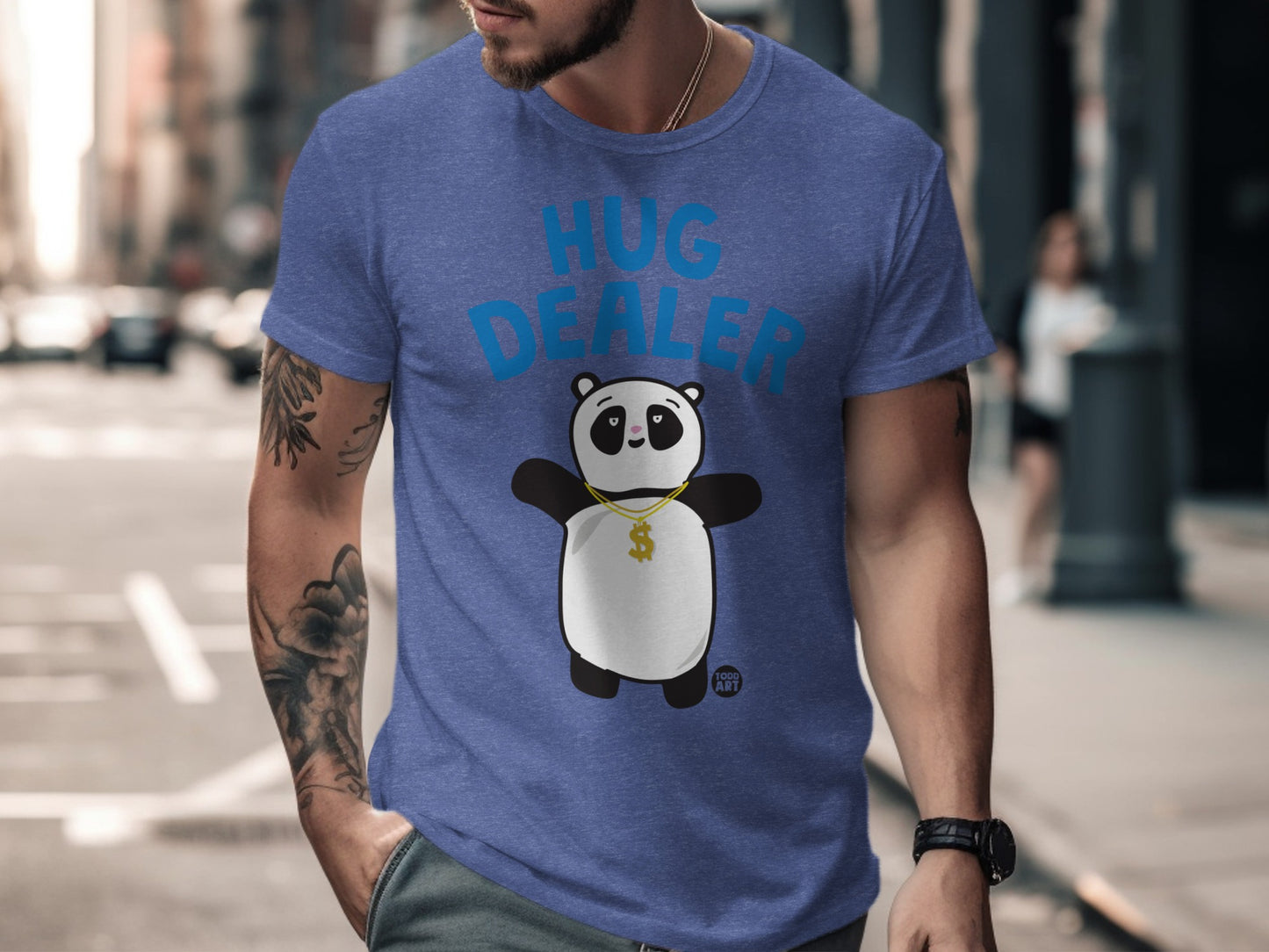 Hug Dealer Panda Shirt Fun Graphic Tee Shirt