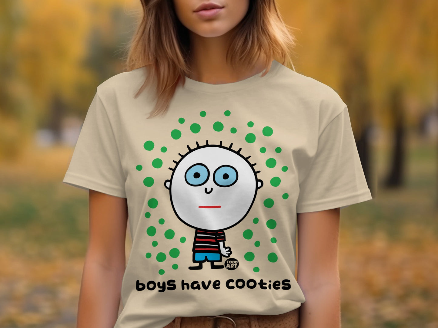 Boys Have Cooties Graphic Tee for Fun Casual Looks
