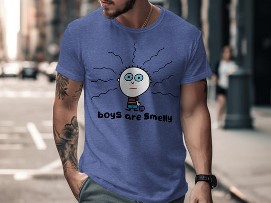 Boys Are Smelly Funny Graphic T-Shirt Product
