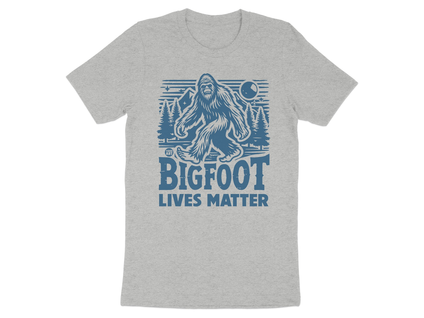 Bigfoot Lives Matter Graphic Tee Shirt Unique Design