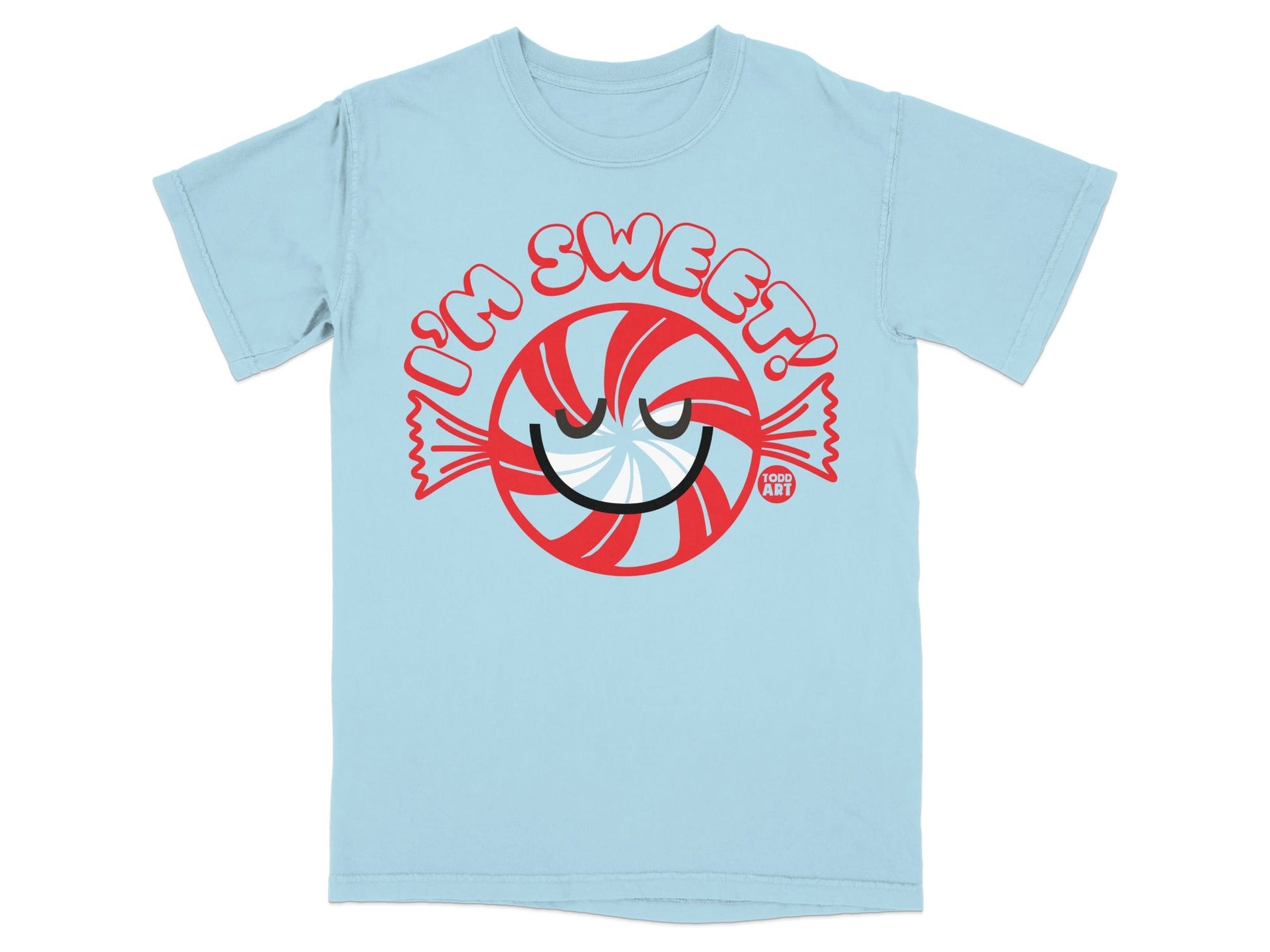 I'm Sweet Peppermint Candy Cartoon Graphic T-Shirt