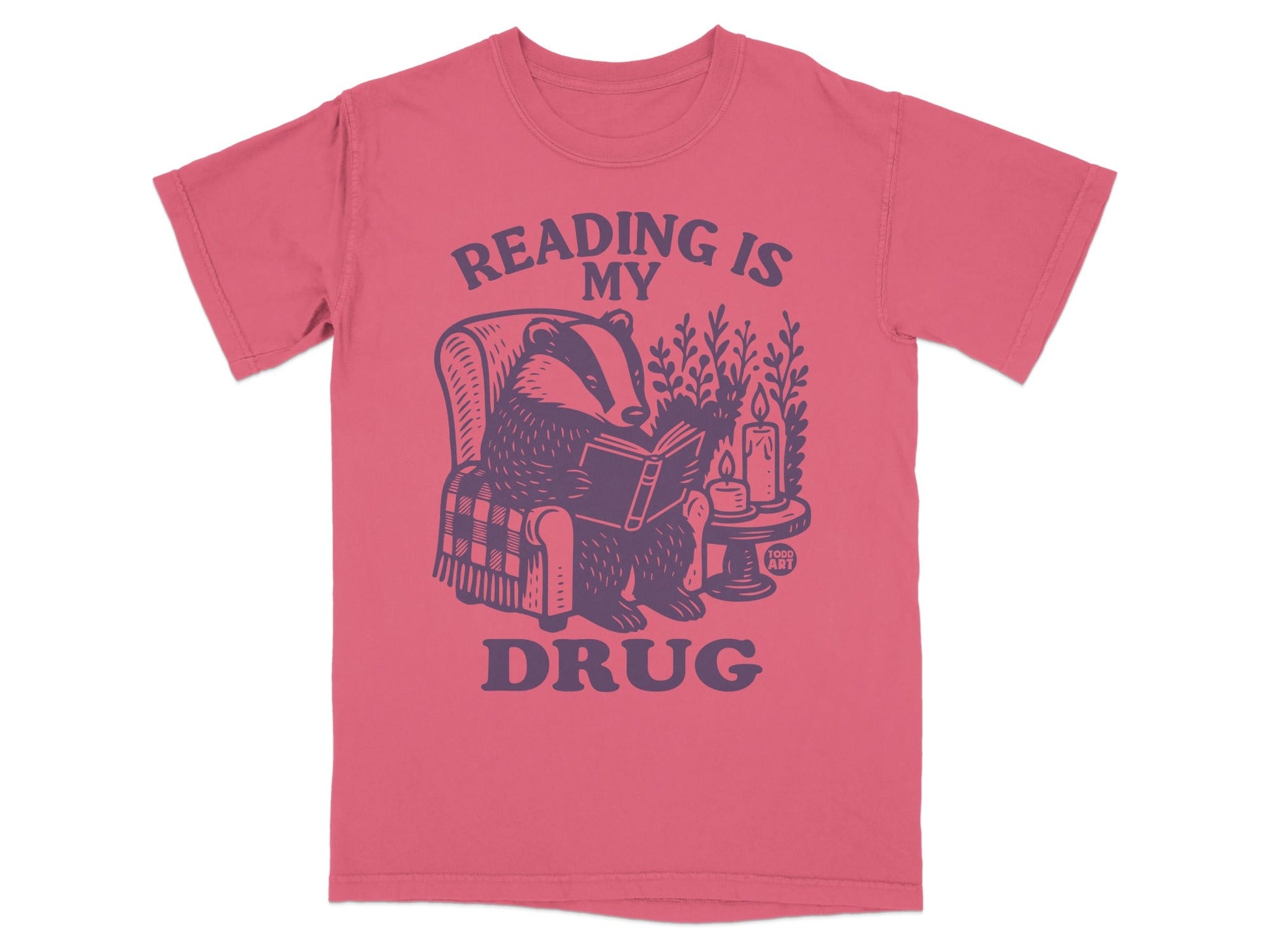 Reading Is My Drug Badger Book Lover Shirt