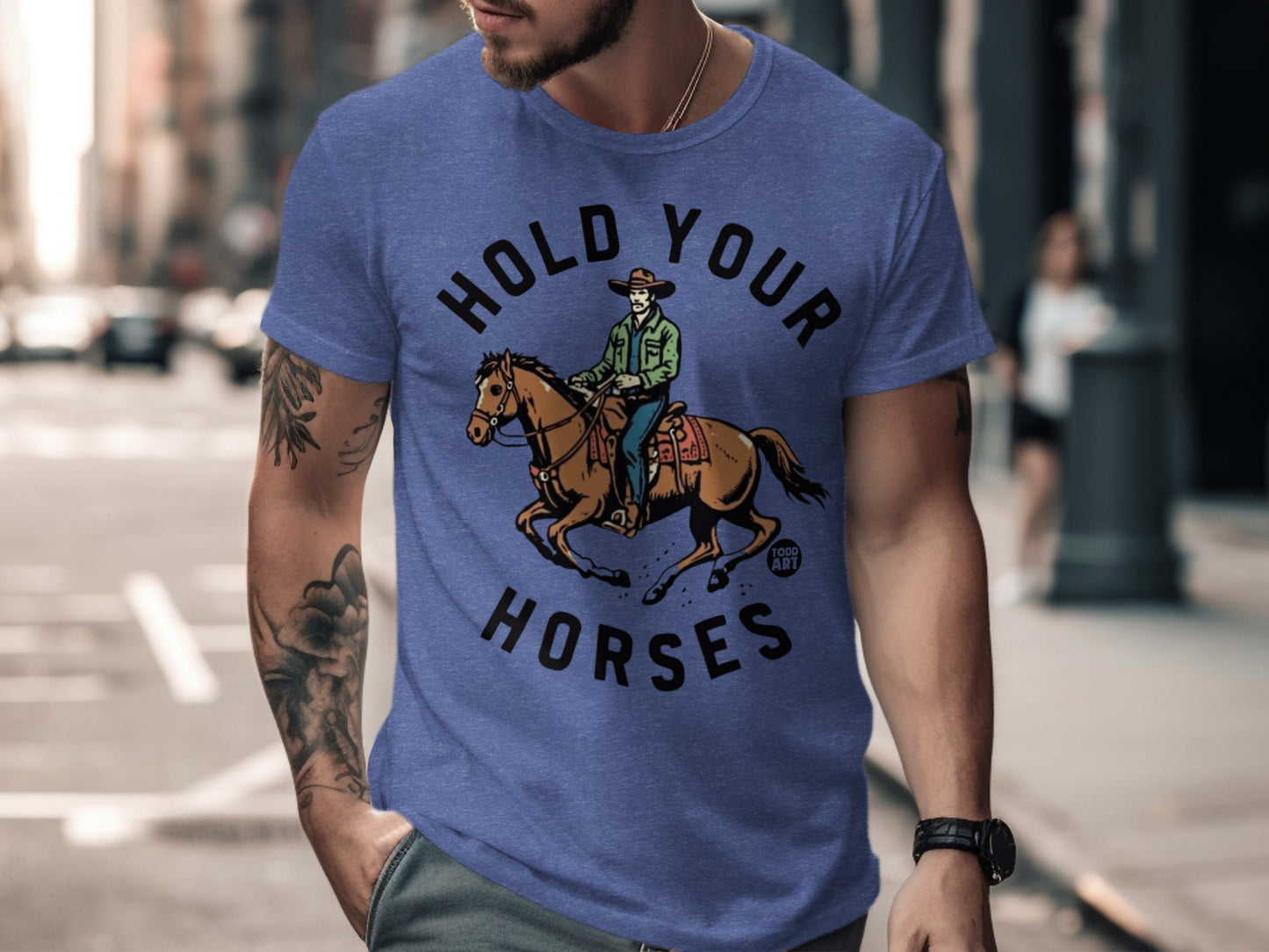 Hold Your Horses Graphic T-Shirt for Horse Lovers