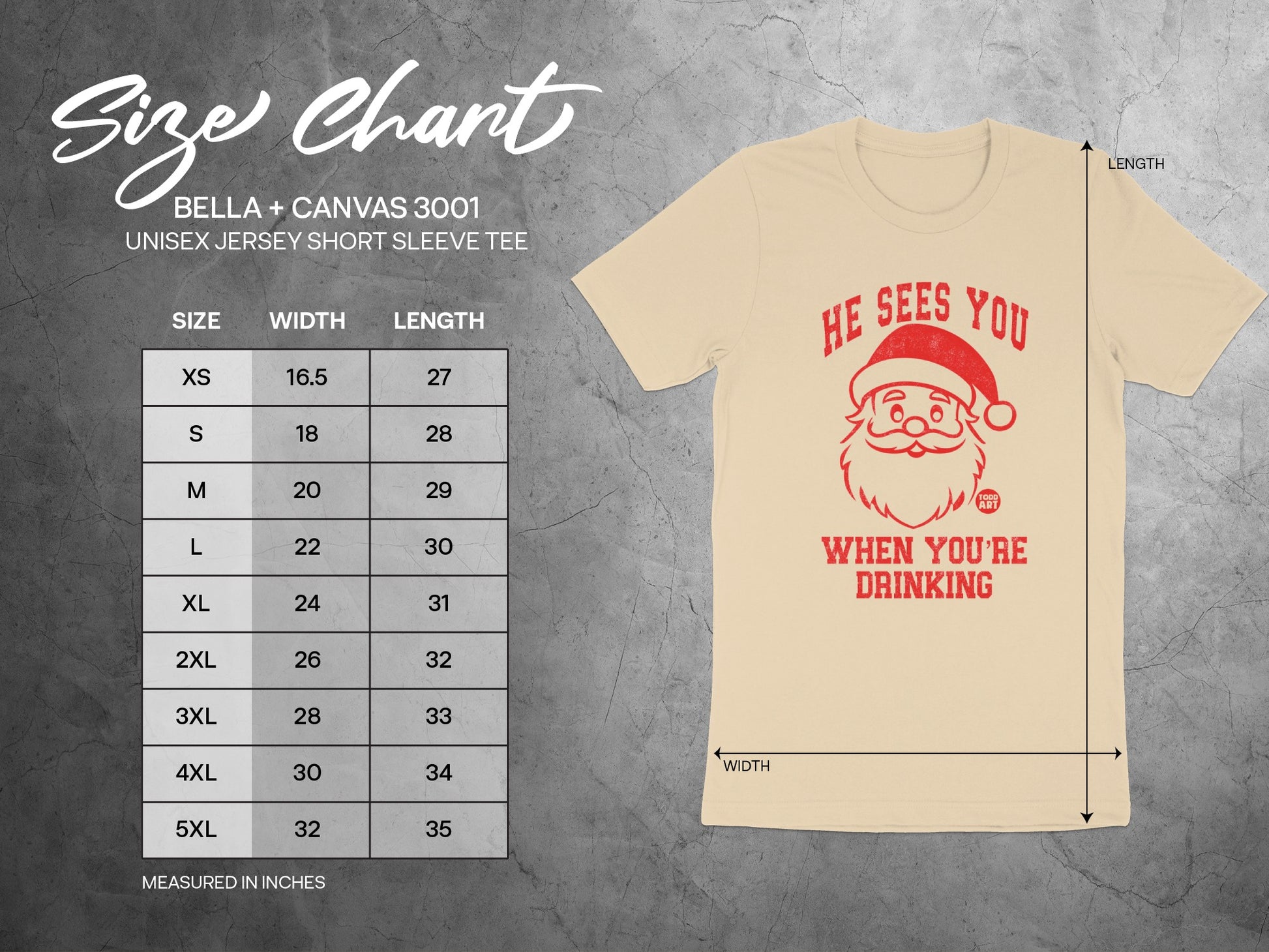 HE SEES YOU WHEN YOU'RE DRINKING shirt