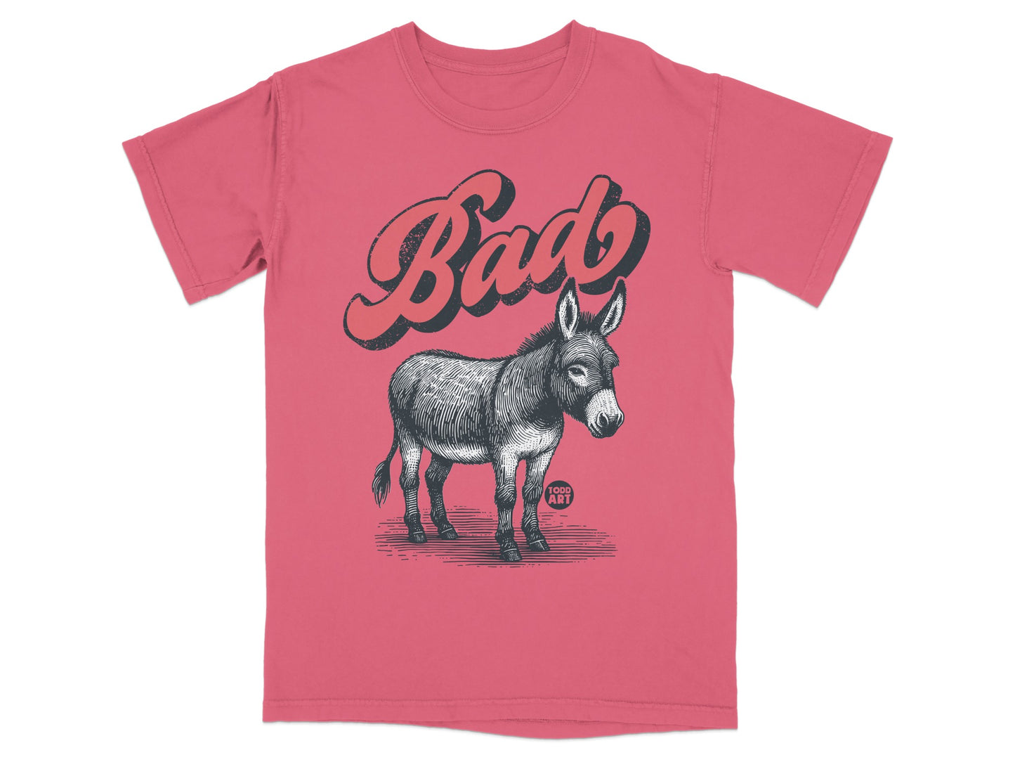 Bad Donkey Illustration Graphic T-Shirt Product