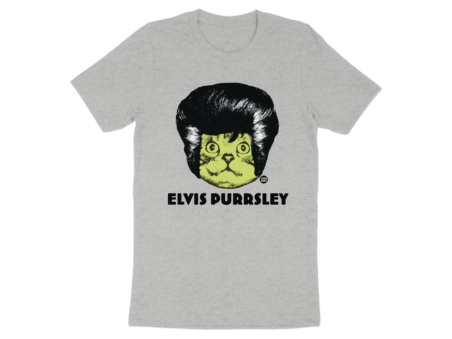 Elvis Purrsley Graphic Tee Shirt for Cat Lovers