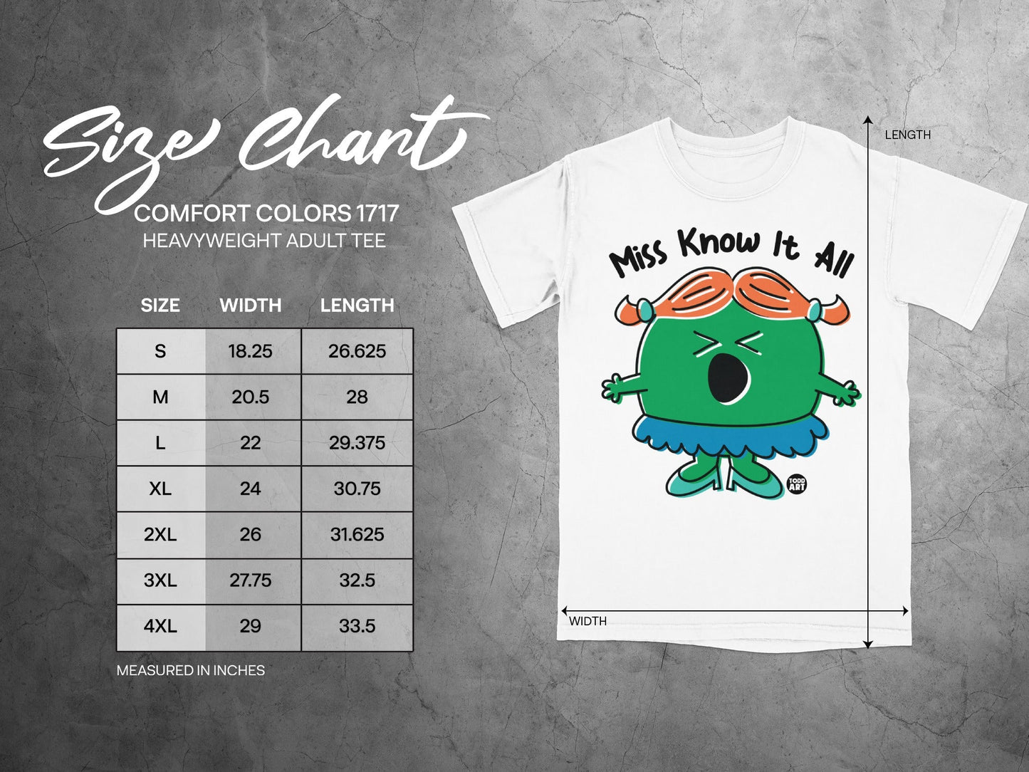 Miss Know It All Graphic Adult Tee Shirt